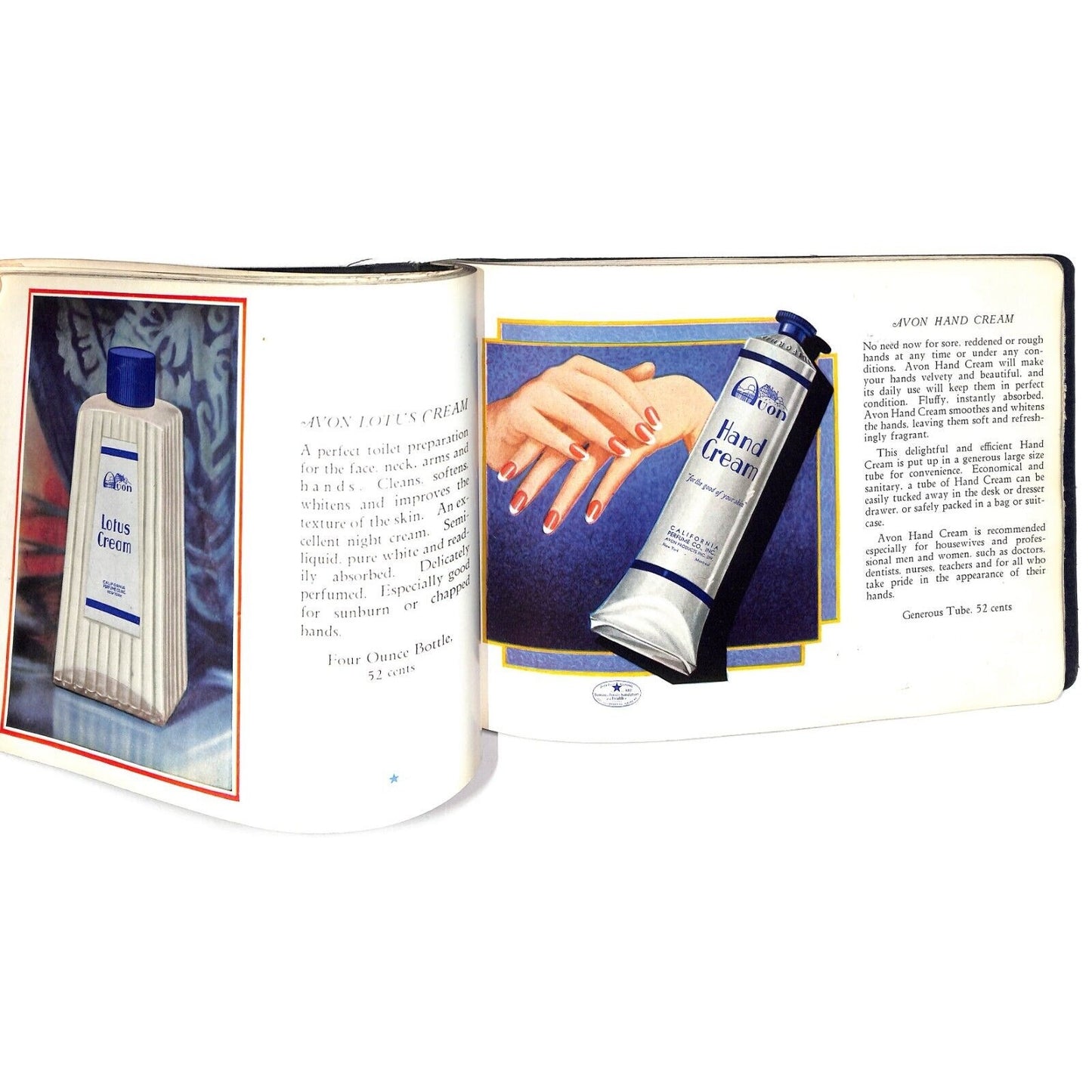 Avon & Perfection 1936 50th Anniversary Product Catalog Book 100+ pp. 7" x 10"