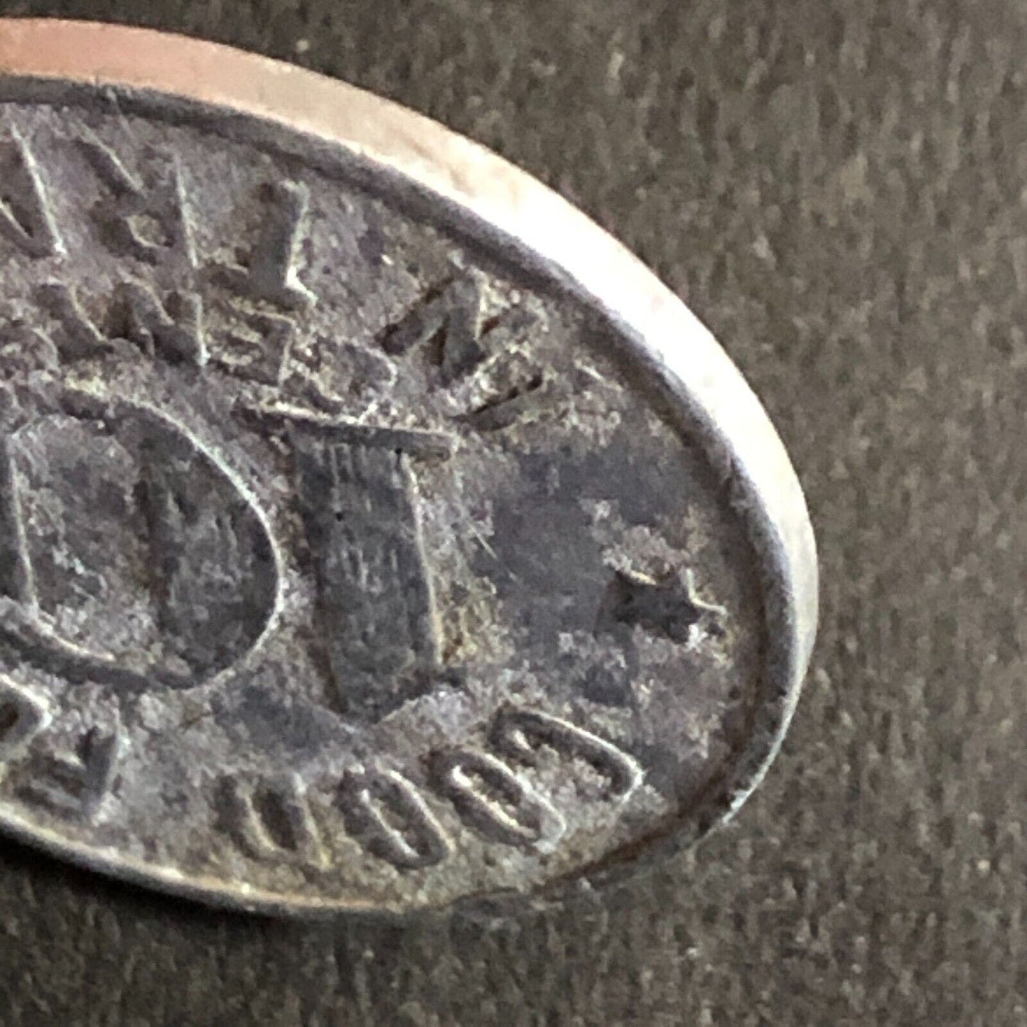 Dunlap (Charles / Cigars) c1920's G/F 10c Alum Trade Token Woodland CA 21mm