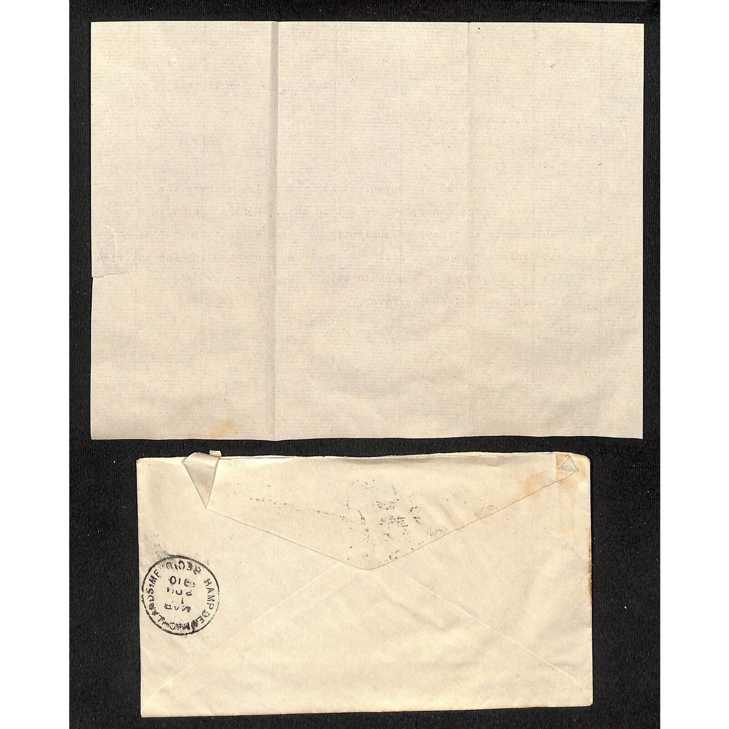 1910 Letter & Cover to A.W. Knowlton* Hampden Highlands, ME re: Balance of Money