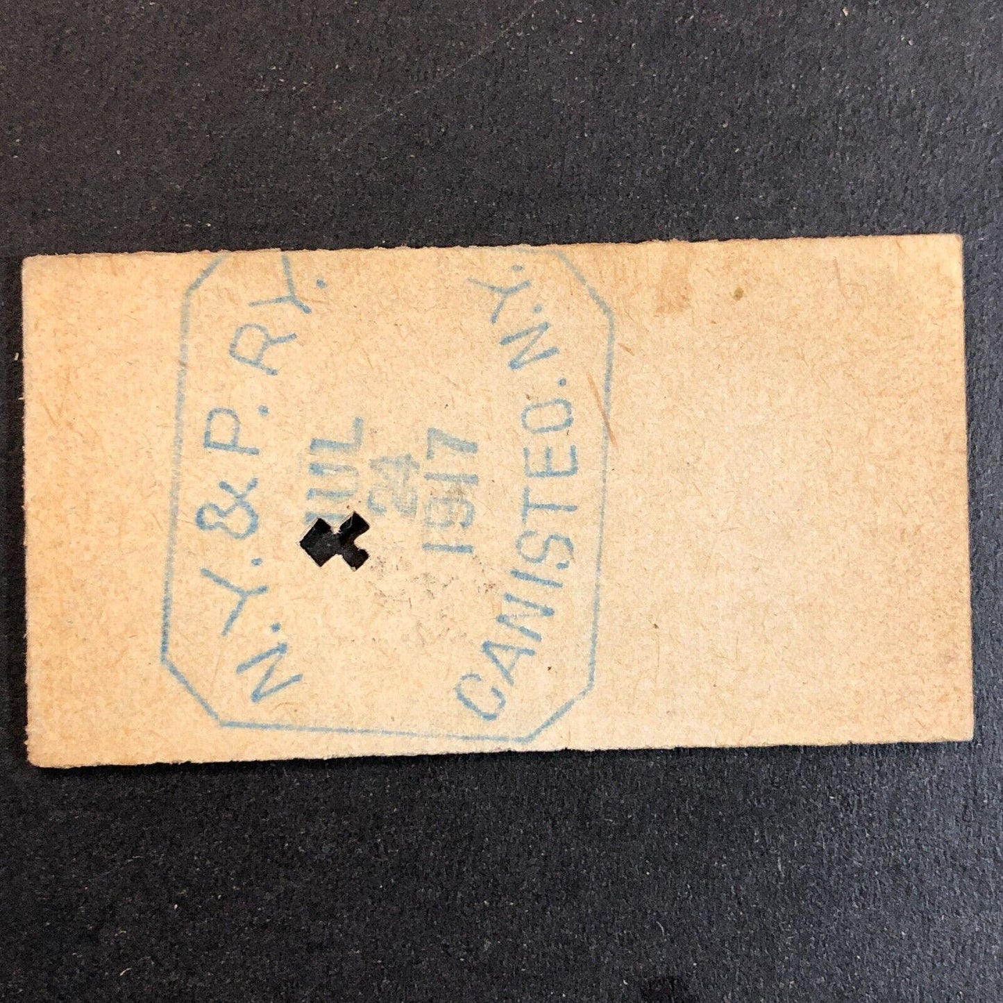 New York & Pennsylvania Railroad July 24 1917 Whitesville, NY Ticket #18279