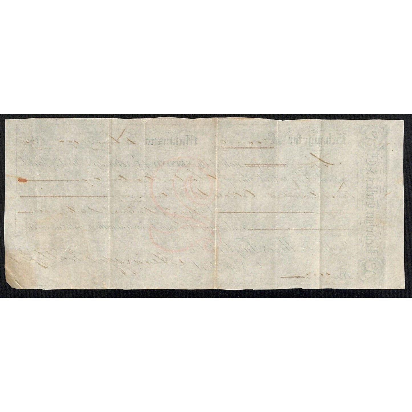 1874 "Second of Exchange" Certifictae $200 Heidegger Trelles & Co. Matanzas