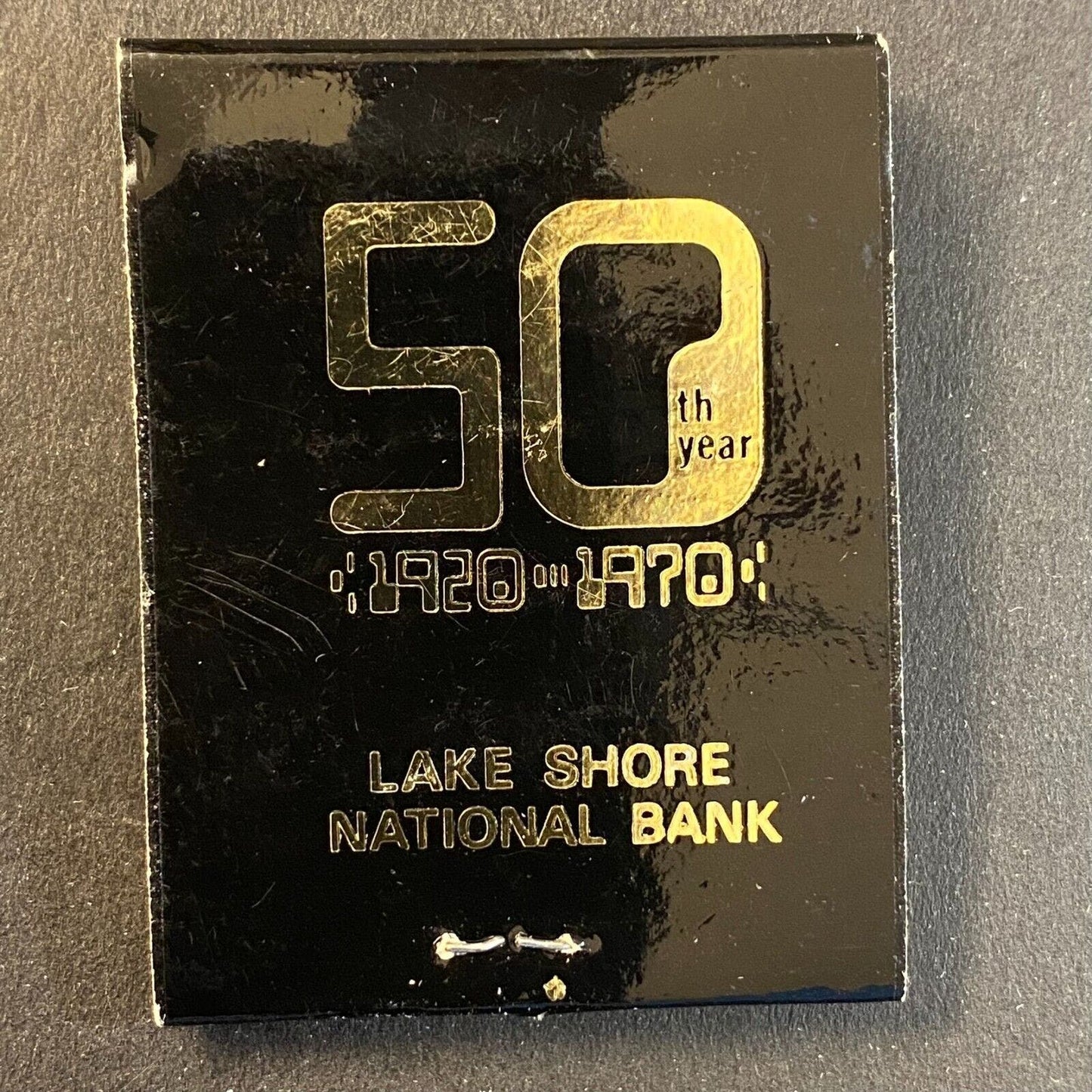 Lake Shore National Bank Chicago 50 Years 1920 - 1970 Full Matchbook VGC