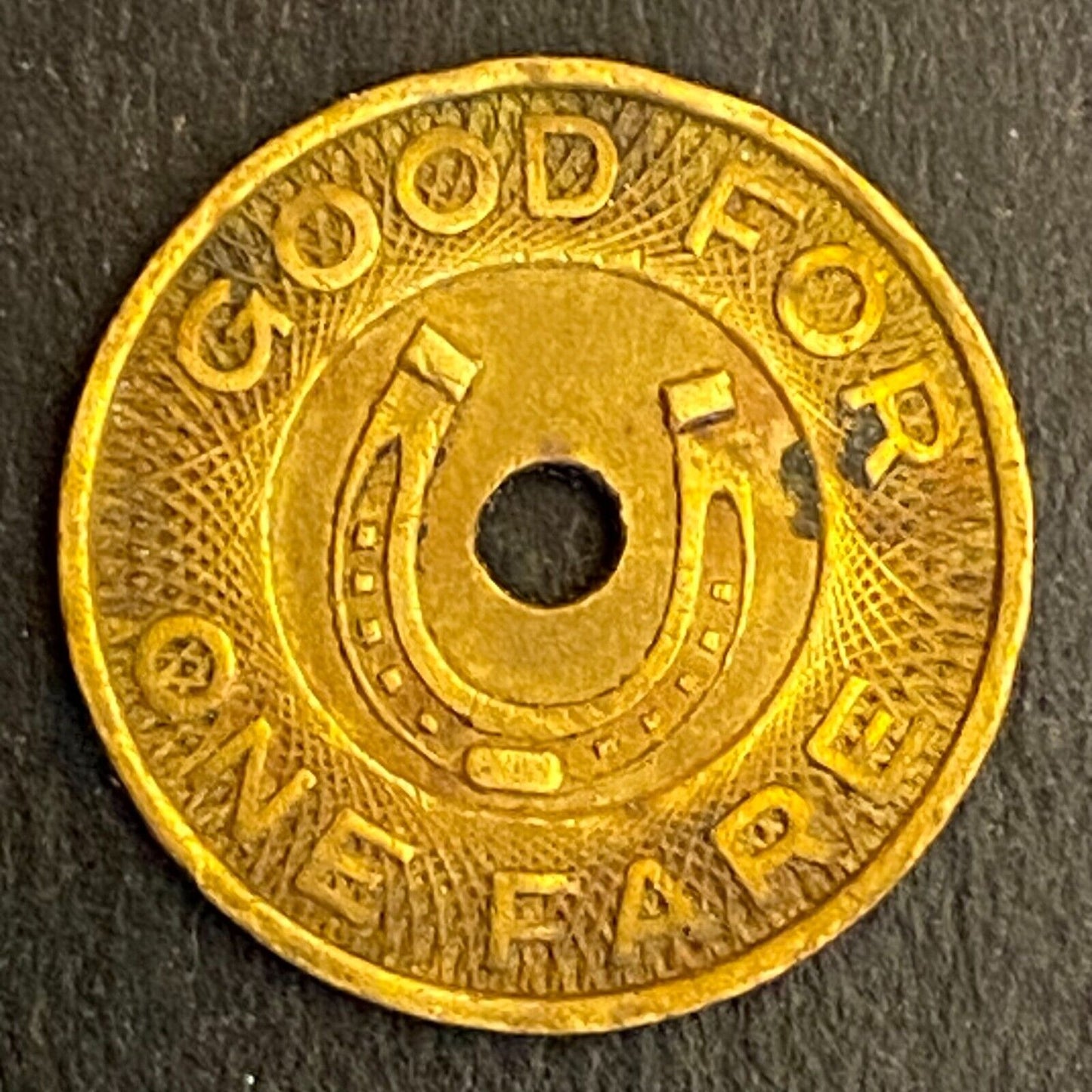 Las Vegas Transit System Horseshoe G/F One Fare Transit Token 16mm (#2)