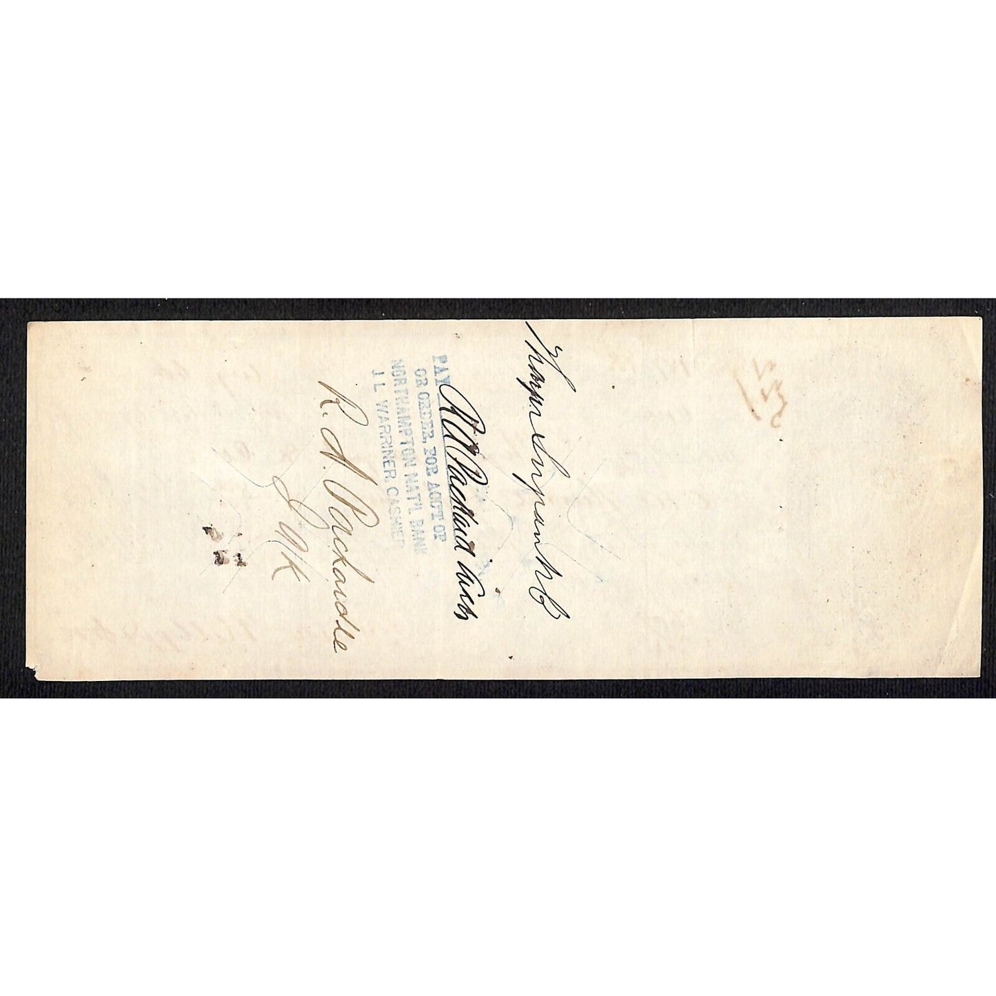 1872 First National Bank of Greenfield, MA $187.80 Promissory Note