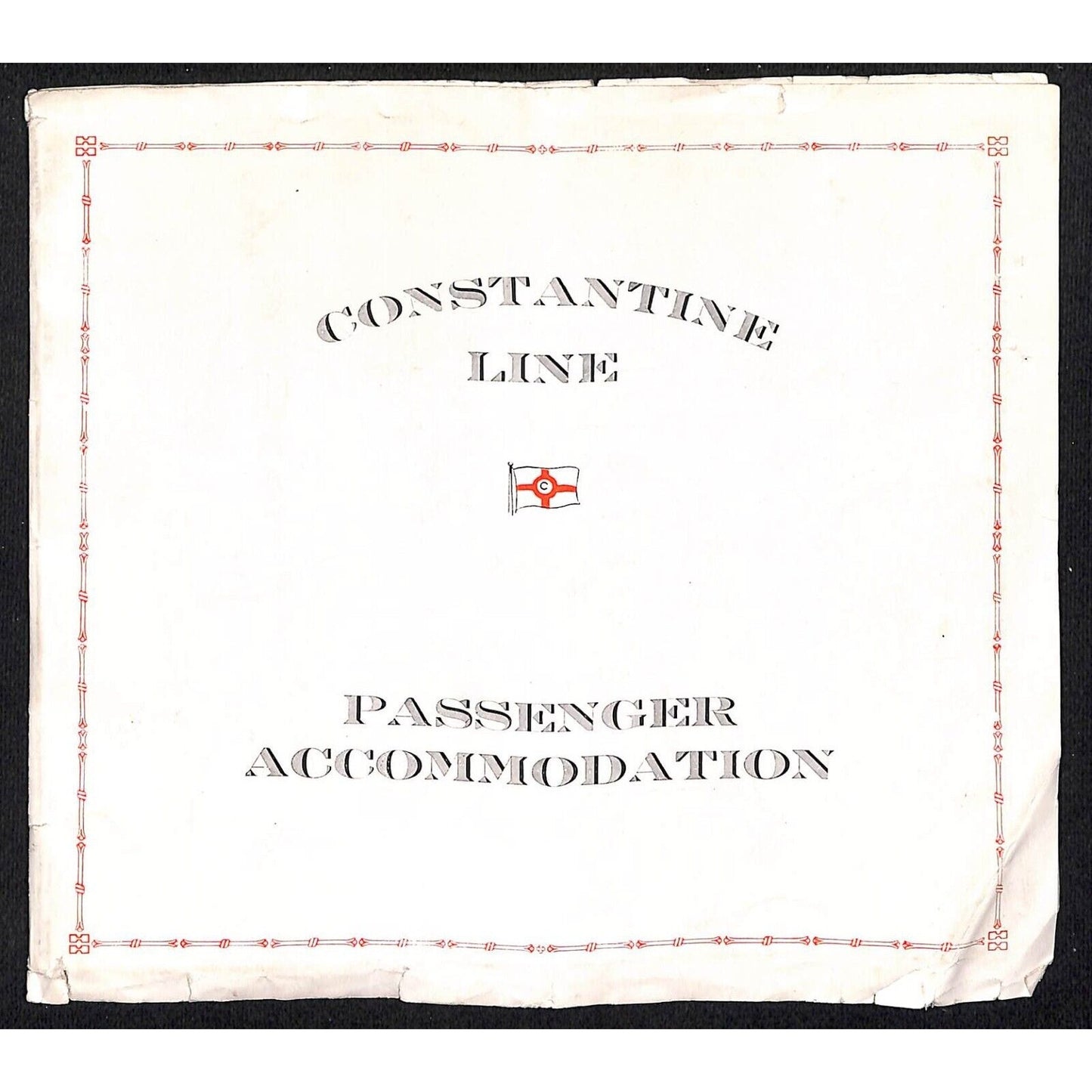 Constantine Line Passenger Accommodation Booklet 6.75" x 7.75" 16pp c1937 Scarce