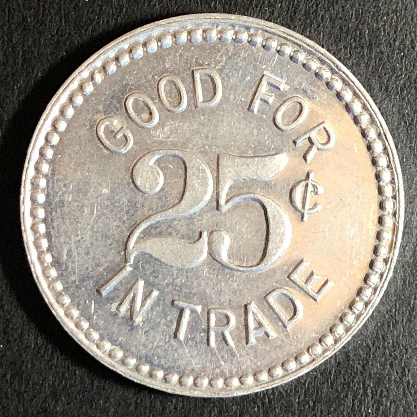 Bethel, AK Wilson Bros. Willard & Harlof Furs Alum G/F 25c Token 26mm c1940