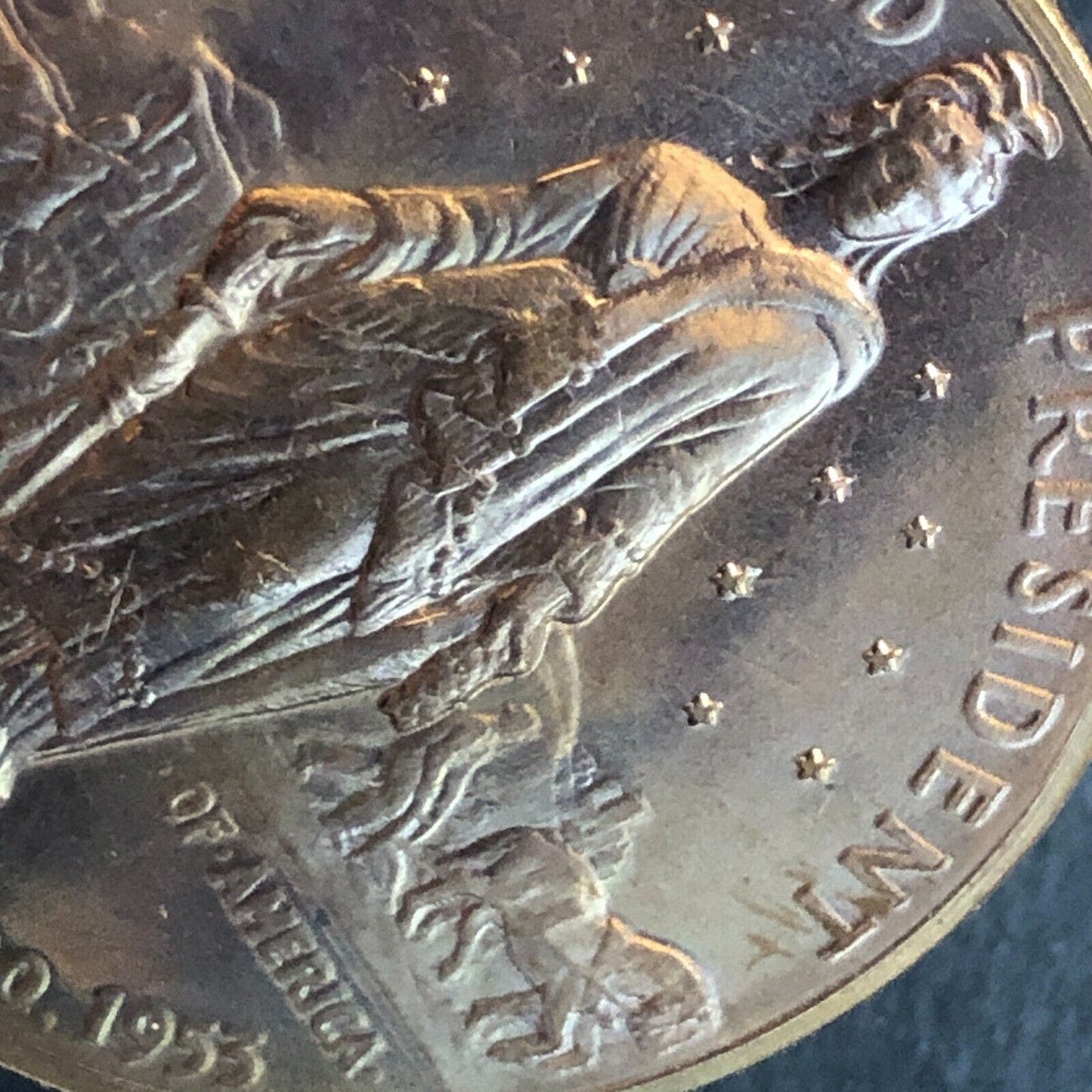 Dwight Eisenhower Inaugurated 1/20 1953 Medallion 34mm 18g VGC