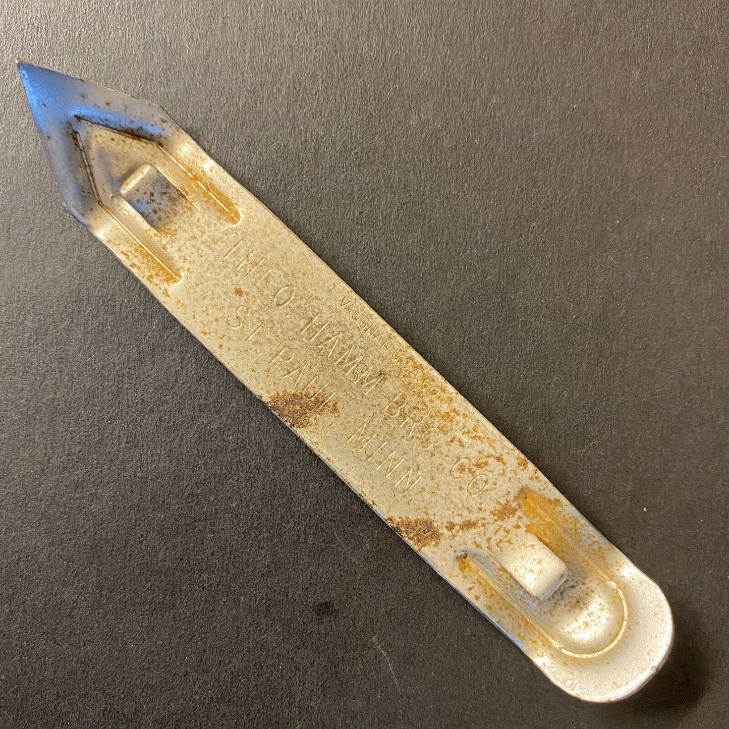 Hamm's Beer "From the land of Sky Blue Waters" Vintage Steel Can Bottle Opener