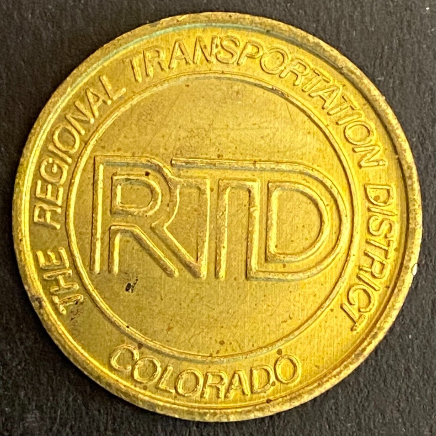 Regional Transportation District Colorado RTD Transit Token c1980's 23mm