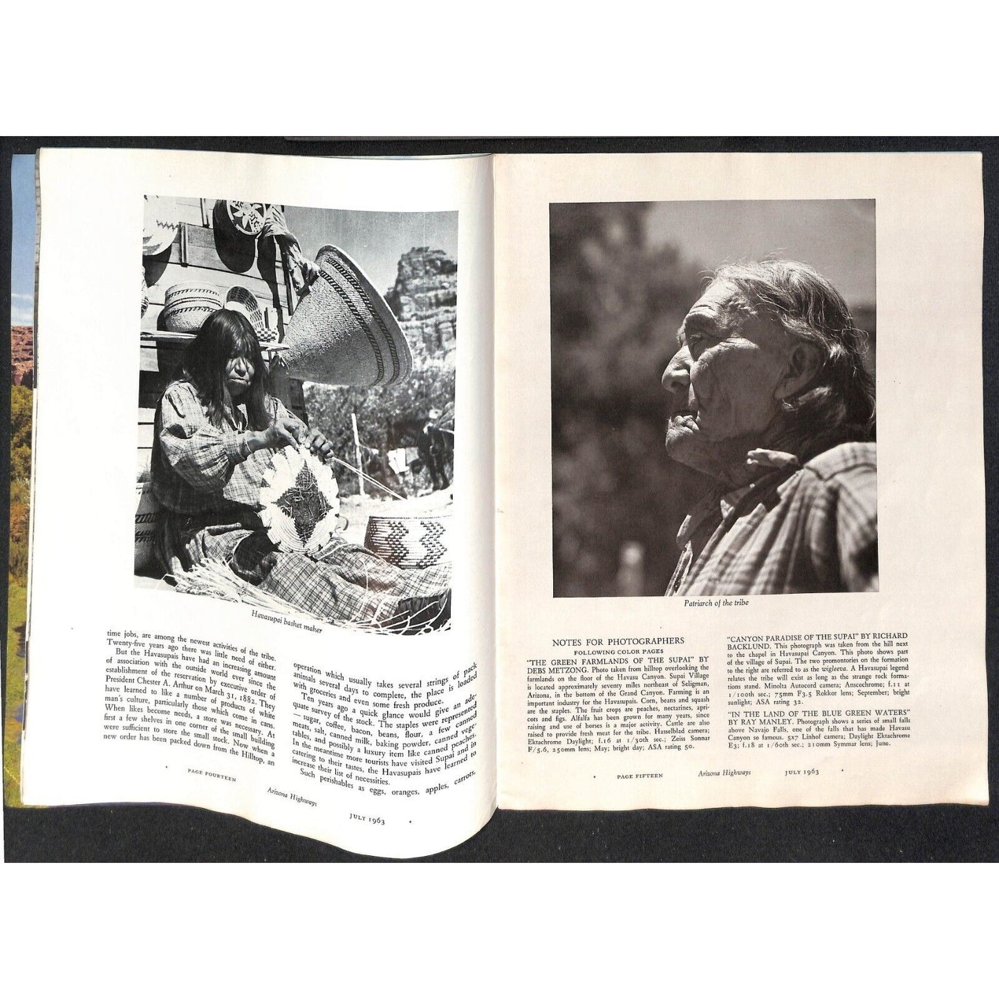 Arizona Highways Magazine July 1963 Havasu Adventure 48pp VGC
