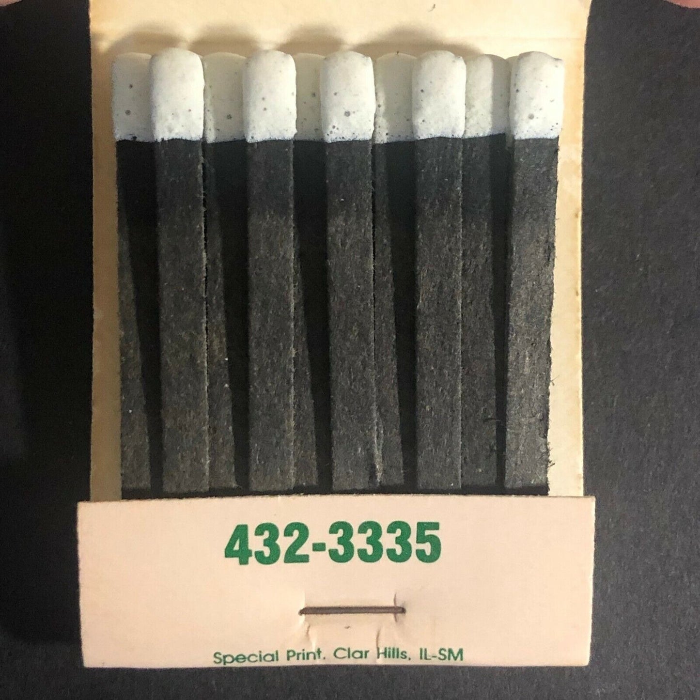 Chhi-Lin Court Restaurant Highland Park IL c1970's-80's Full Matchbook