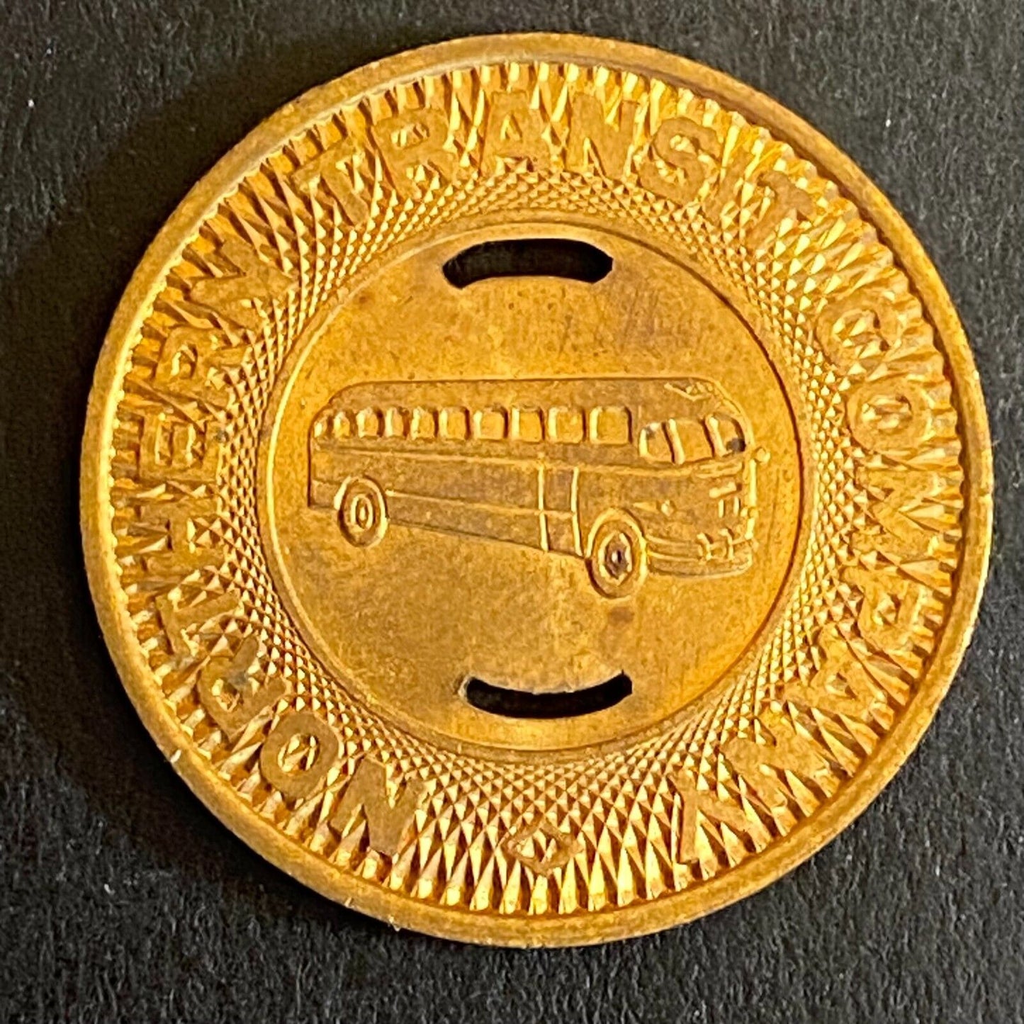 Northern Transit Company G/F One Fare Bus Bronze c1953 Transit Token 23mm