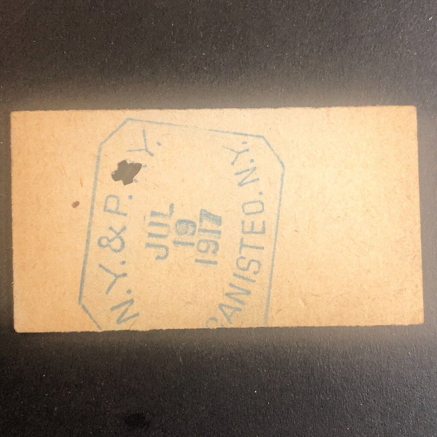New York & Pennsylvania Railroad July 19 1917 Greenwood, NY Ticket #53579