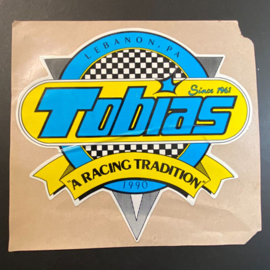 Lebanon, PA Tobias "A Racing Tradition" 1990 Water Transfer Decal 5" x 5" Scarce