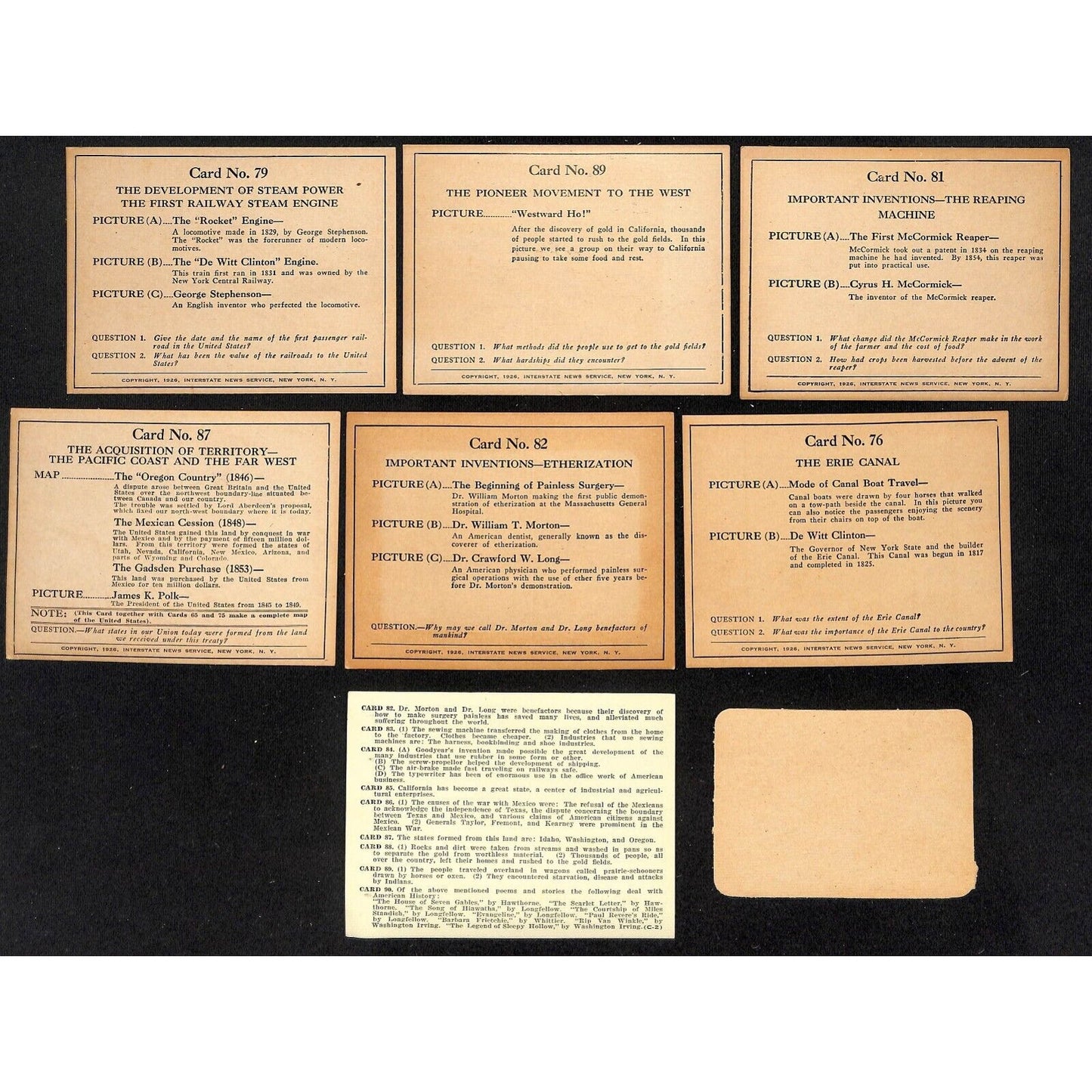 American History in Pictures c1926 Complete Interstate School C-2 Civil War
