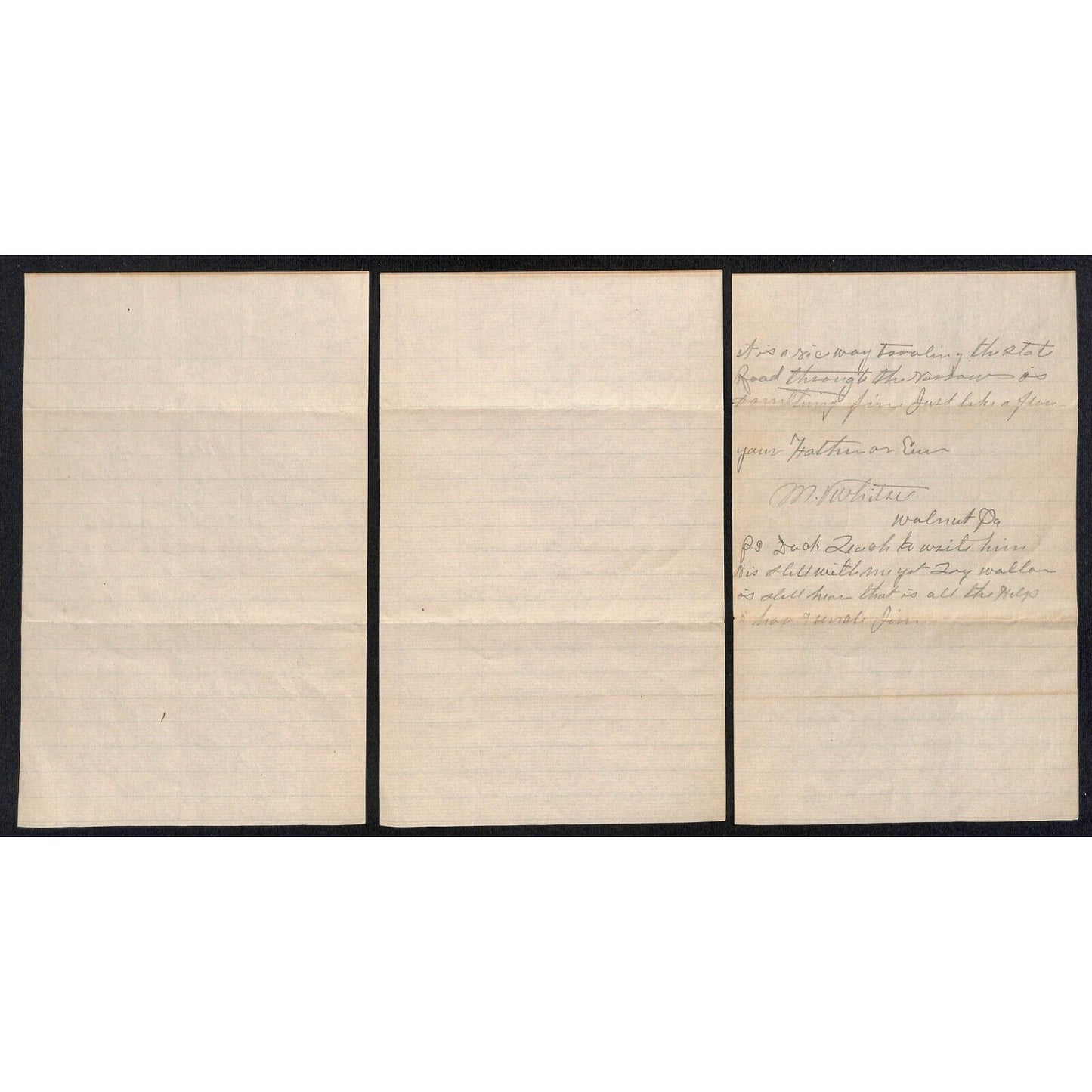 1914 3pp ALS + Cover to F.H. Whitsel ? Fort Ruger Honolulu