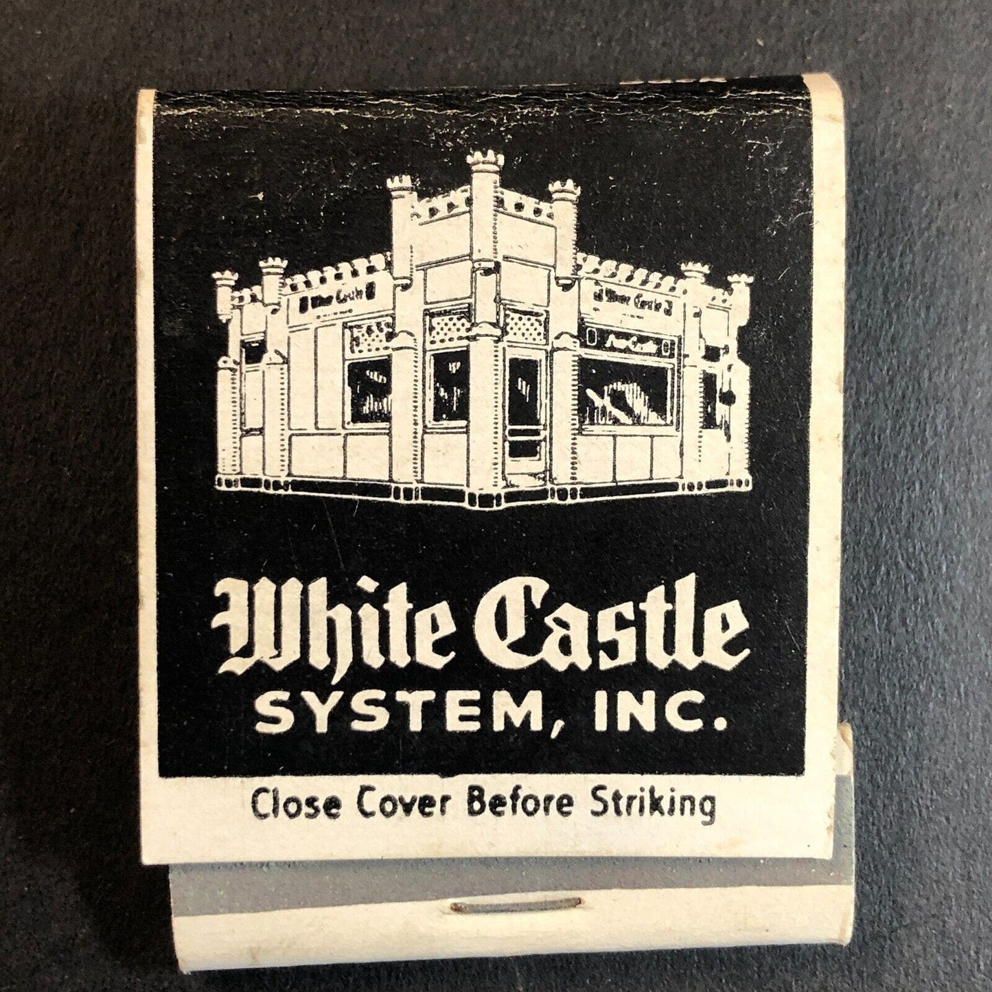 White Castle System Near Full (-2) Matchbook "A National Institution c1940's-50s