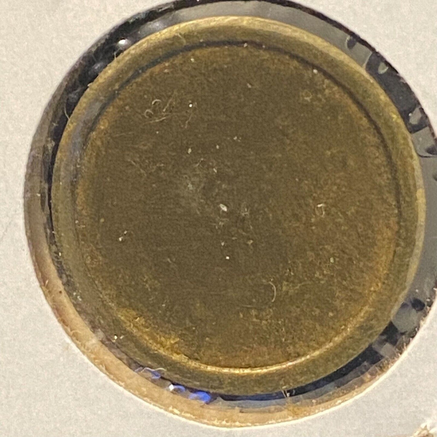 7 1/2 w/ Square / Diamond Unattributed Weight Brass 18mm 2.341g Brass Token