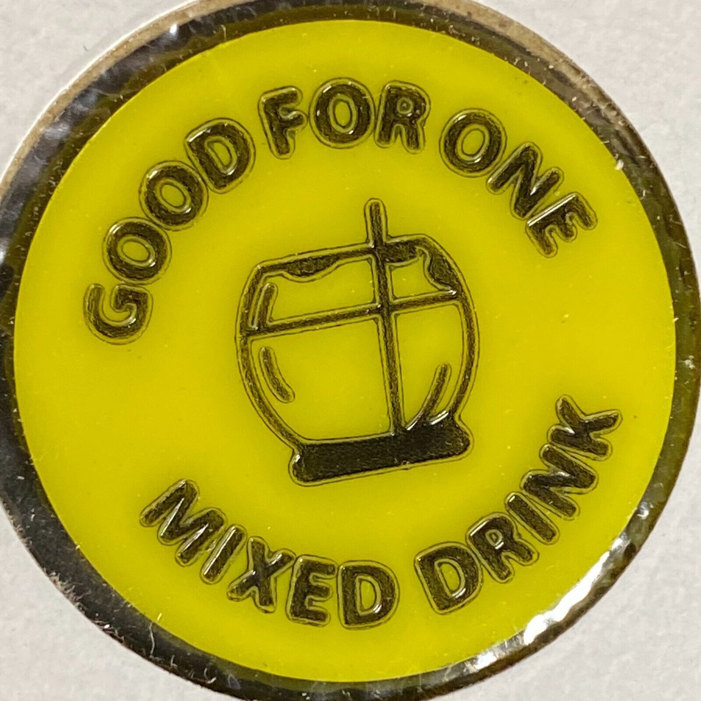 Brookville, PA Hour Glass Bar Plastic Token G/F One Mixed Drink