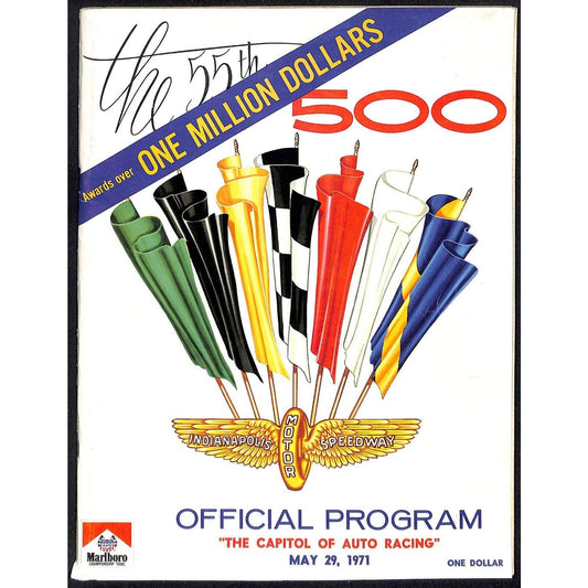 1971 Indianapolis 500 Program Racing VGC 132pp 9.8oz