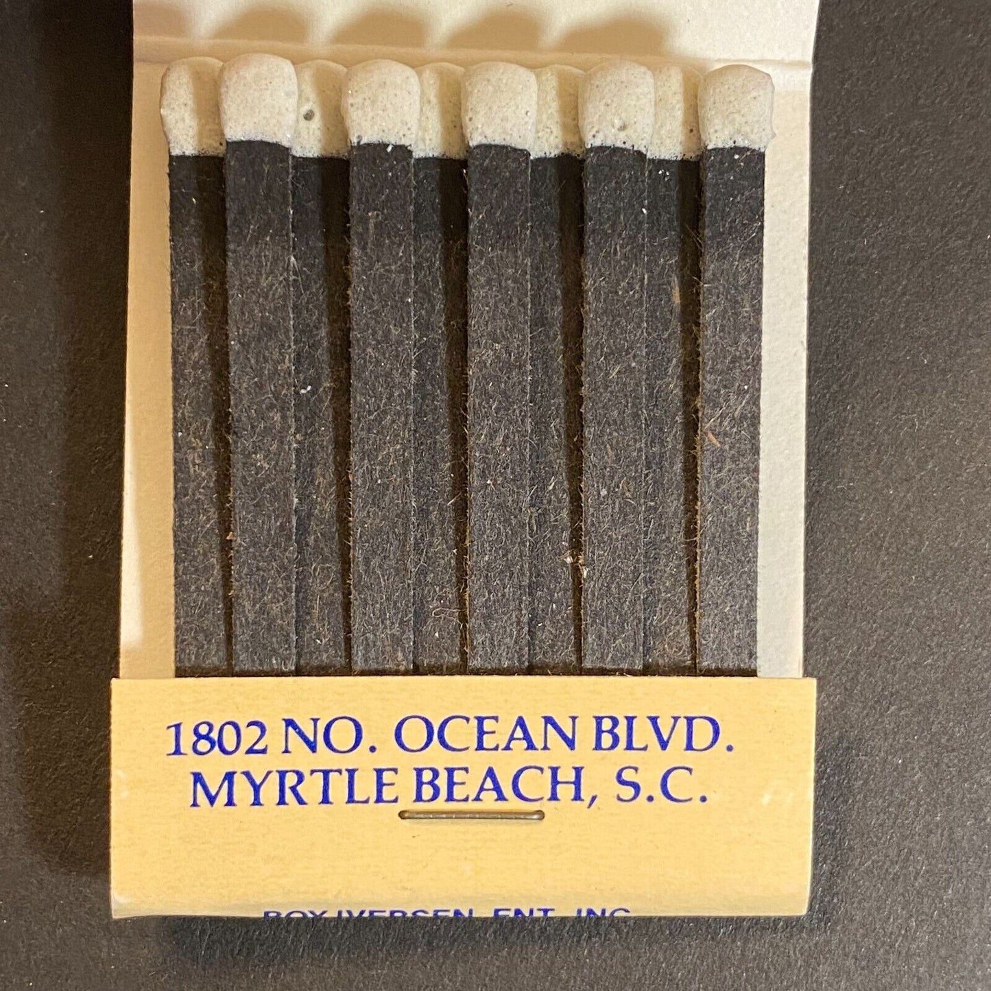 Sand Castle Motel Myrtle Beach, SC Full Matchbook c1974-80's
