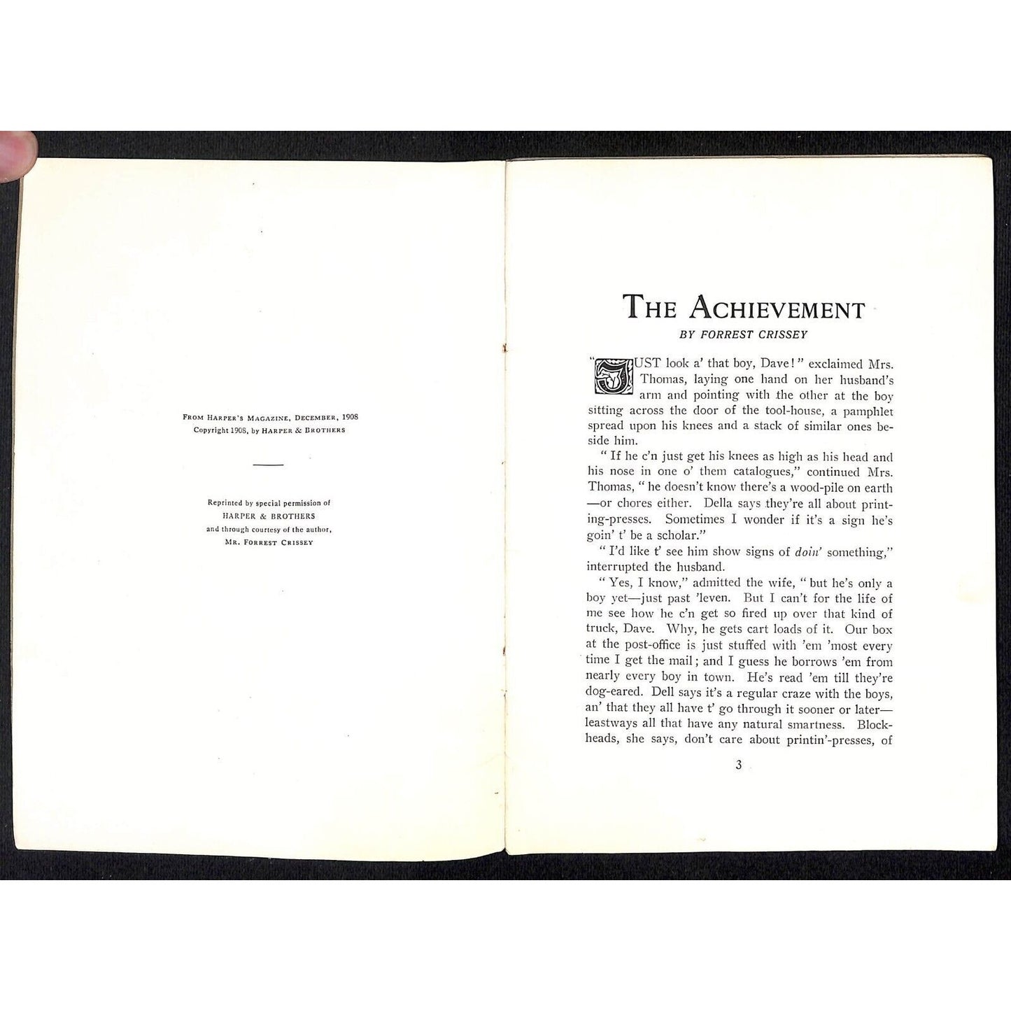 Forrest Crissey c1910-15 "The Achievement" Dupont "The Farmer's Dynamite"