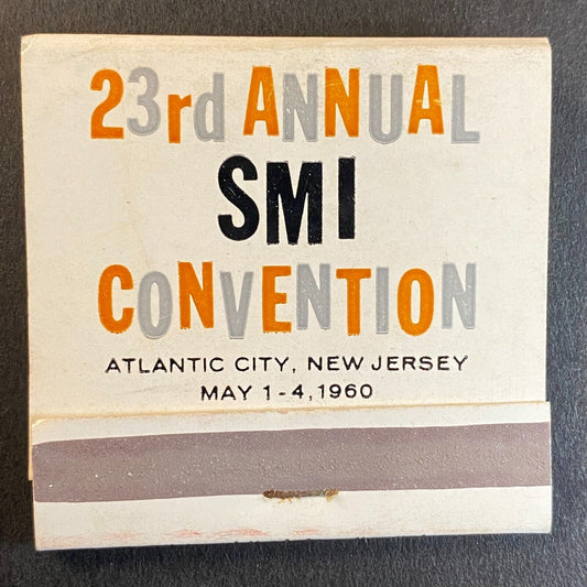 1960 23rd Annual SMI Convention Atlantic City, NJ Food Full Matchbook Scarce