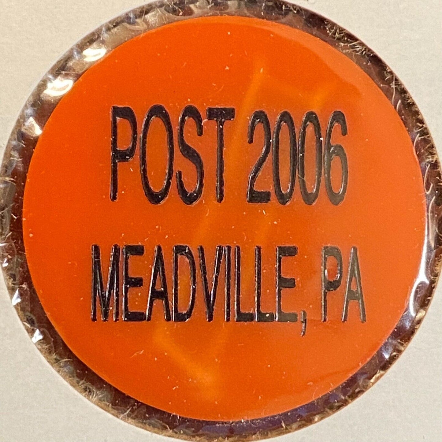 Meadville, PA VFW Post 2006 c1980's Plastic Drink Token "Wine"