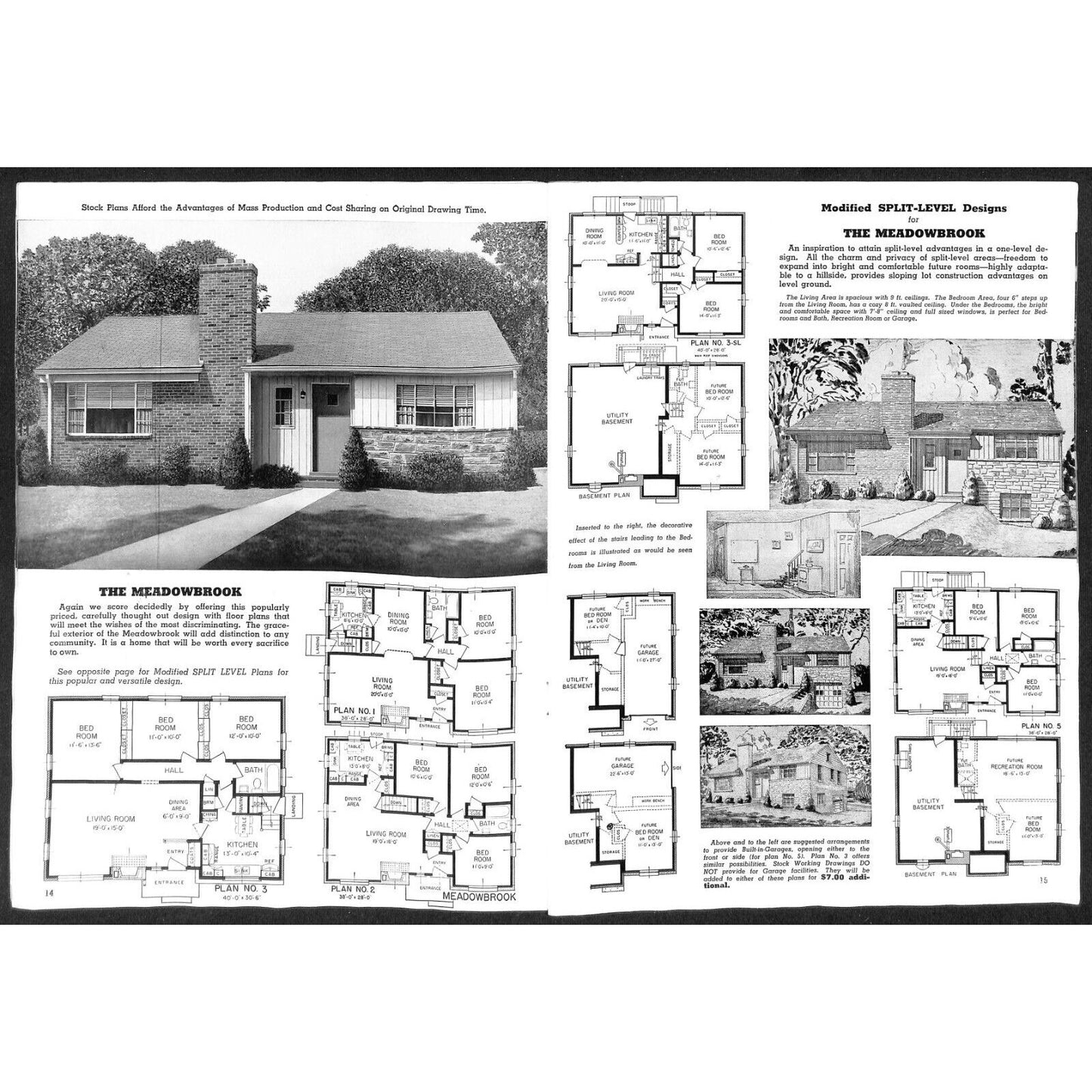 "Homes of Today and Tomorrow" Standard Homes Co. Plans Wash., DC 1955 30pp