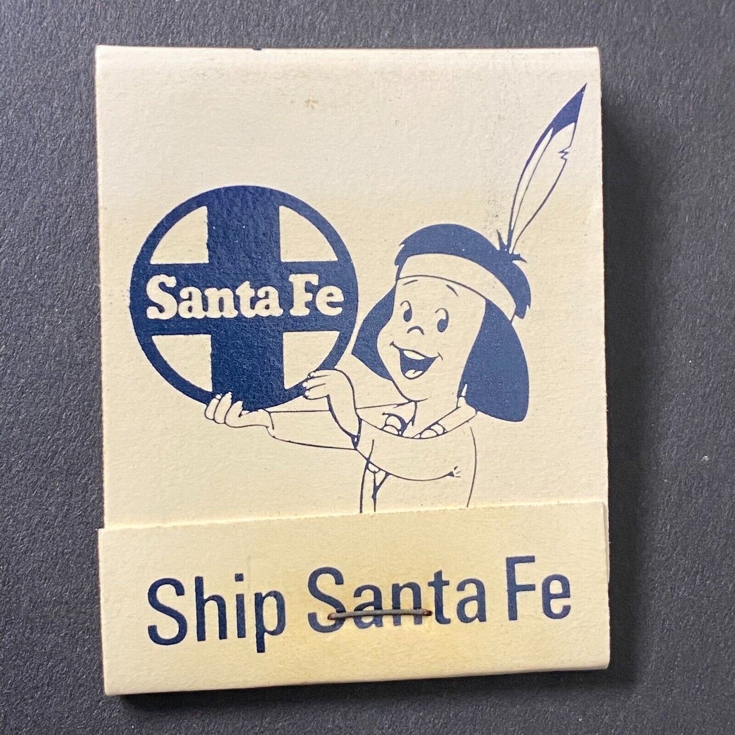 "Ship Santa Fe" Railroad Full Matchbook c1974-80's