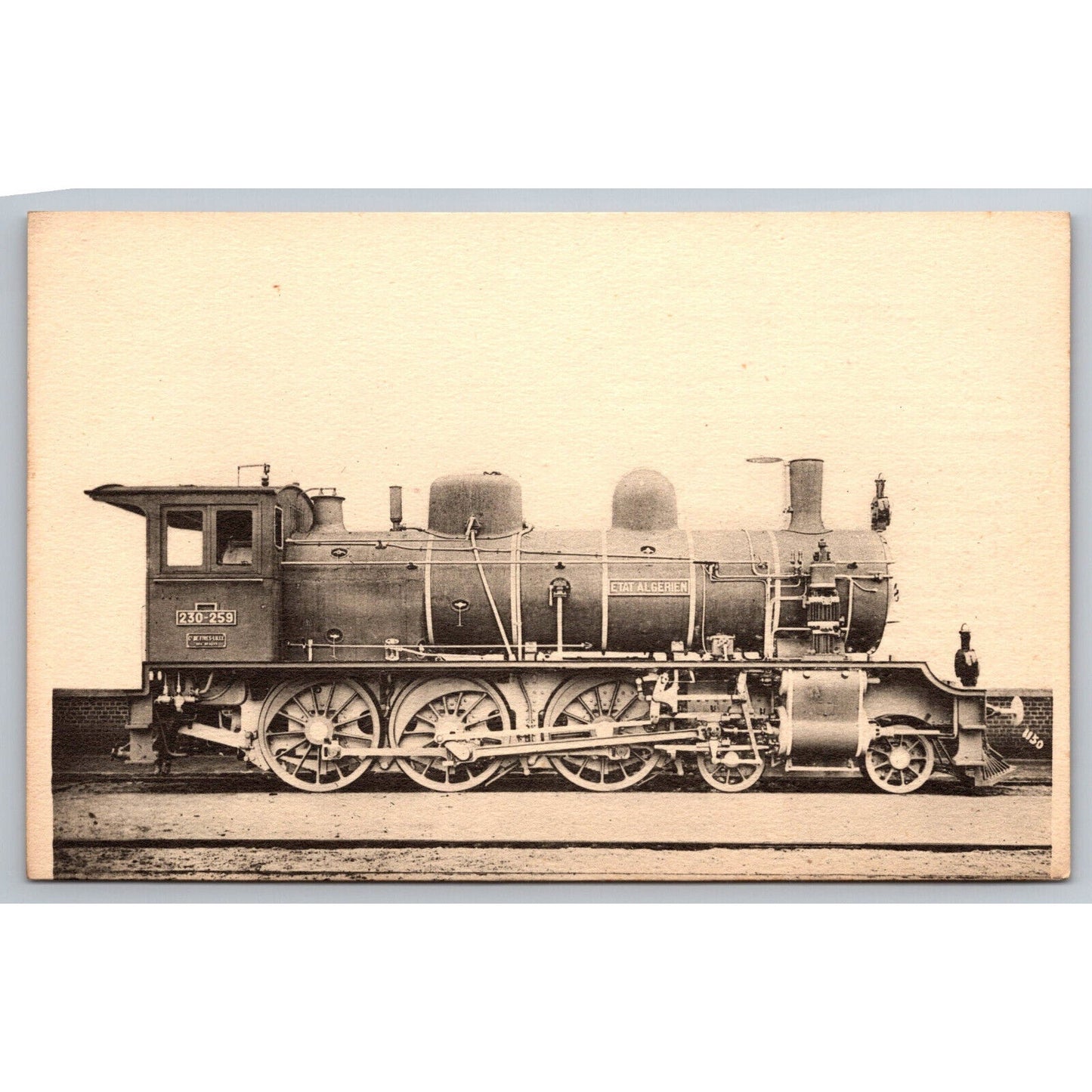 French Railroad RPPC* Postcard Machine 230-259 c1900 H.M.P.