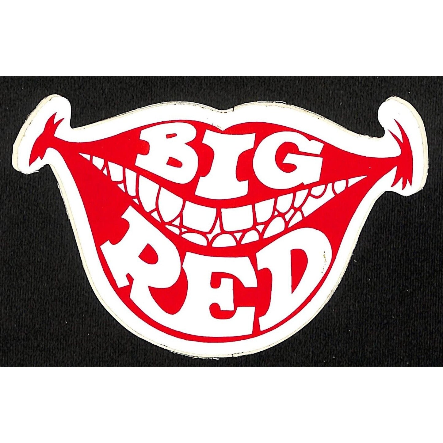 Big Red (Soda) c1970-75 Die Cut Smile Vinyl Sticker VGC Scarce 3" x 5"