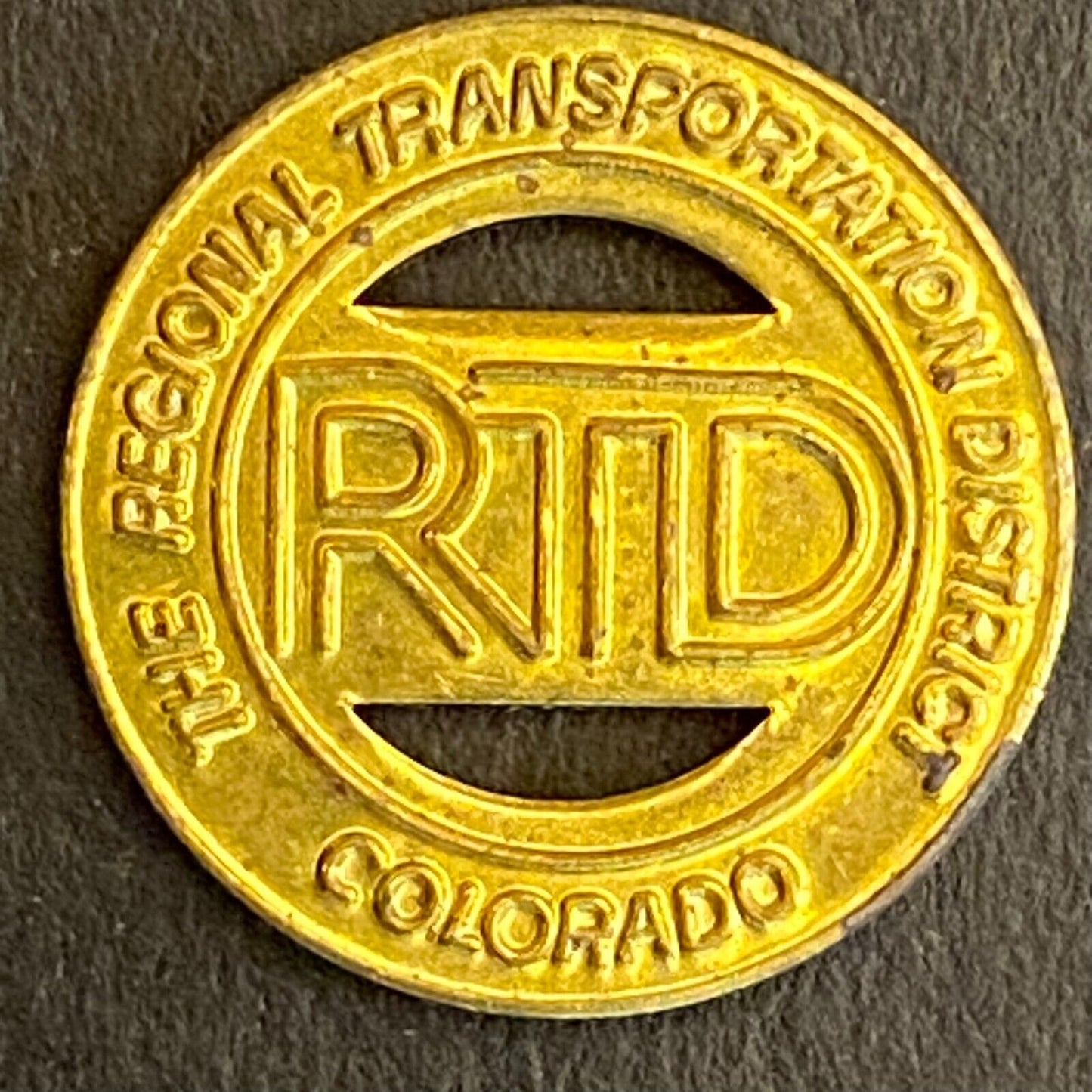 Regional Transportation District Colorado RTD Transit Token c1980's - 16mm