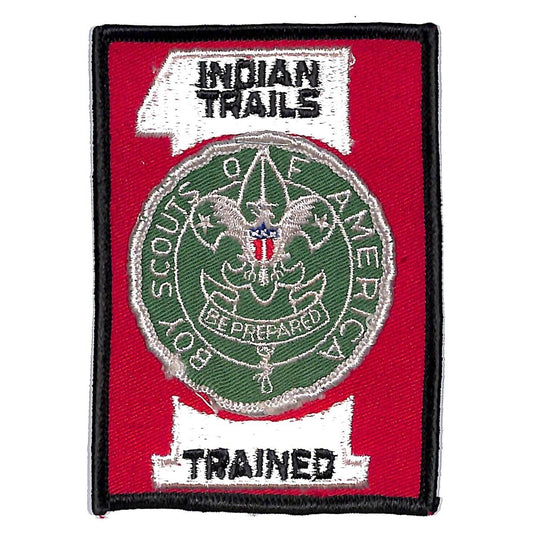 Boy Scouts BSA 1970's ? Indian Trails "Trained" Patch Scarce
