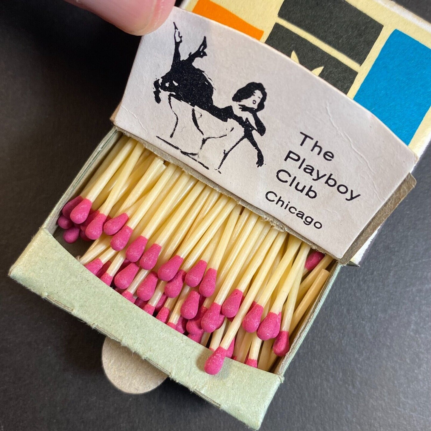"The Playboy Club Chicago" Vintage c1978-80 Matchbox Made in Italy Scarce VGC