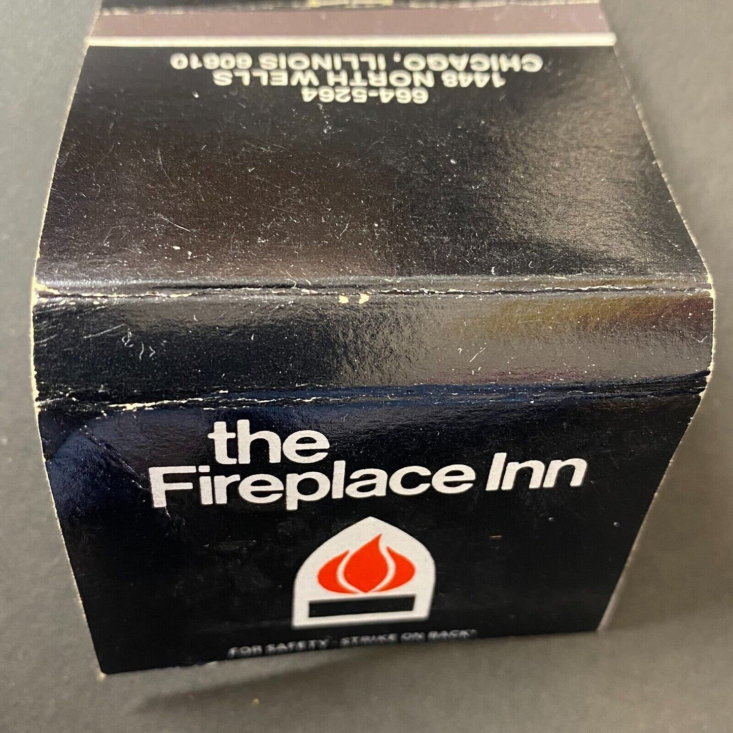 The Fireplace Inn / Restaurant Chicago Full Matchbook c1974-80's
