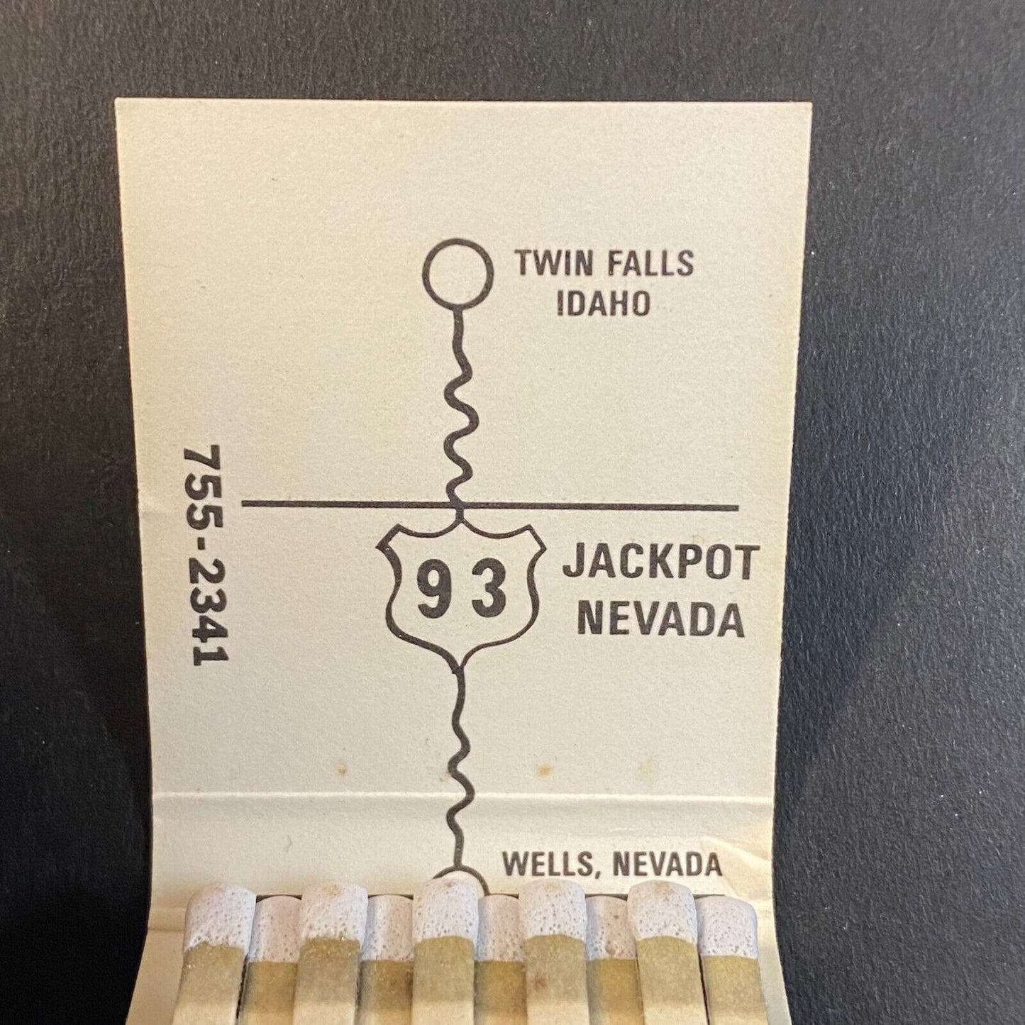 House of Jackpots Casino Club 93 Full Matchbook c1973-80's VGC