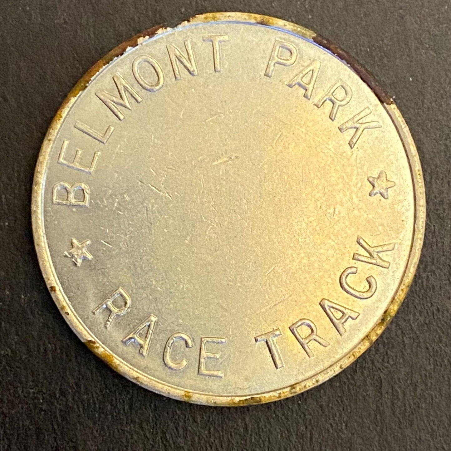 Belmont Park Race Track Long Island Rail Road One Fare Transit Token 28.4mm