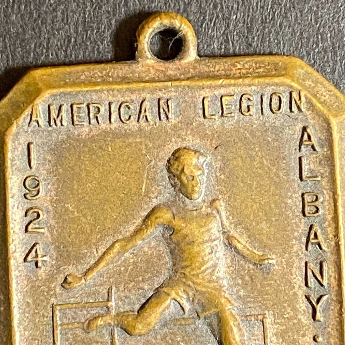 1924 American Legion Track Field Meet Albany, MO Pendant / Medal Hop Skip Jump