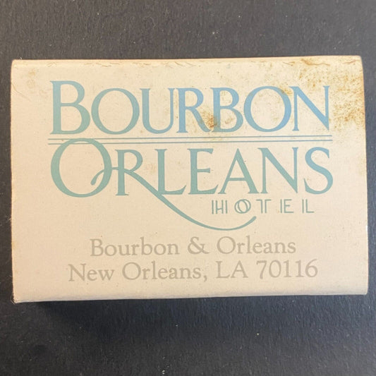 Bourbon Orleans Hotel New Orleans Vintage Matchbox Scarce VGC