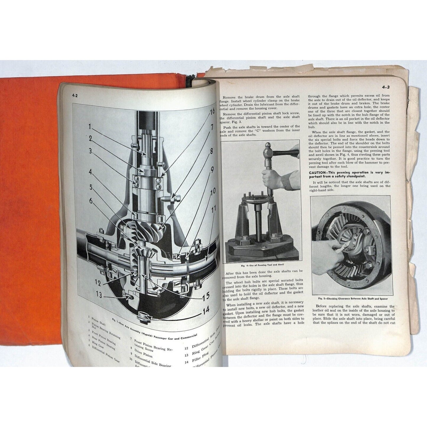 1942 Chevrolet shop Manual 200+pp 1 3/4 lbs. Detached Cover