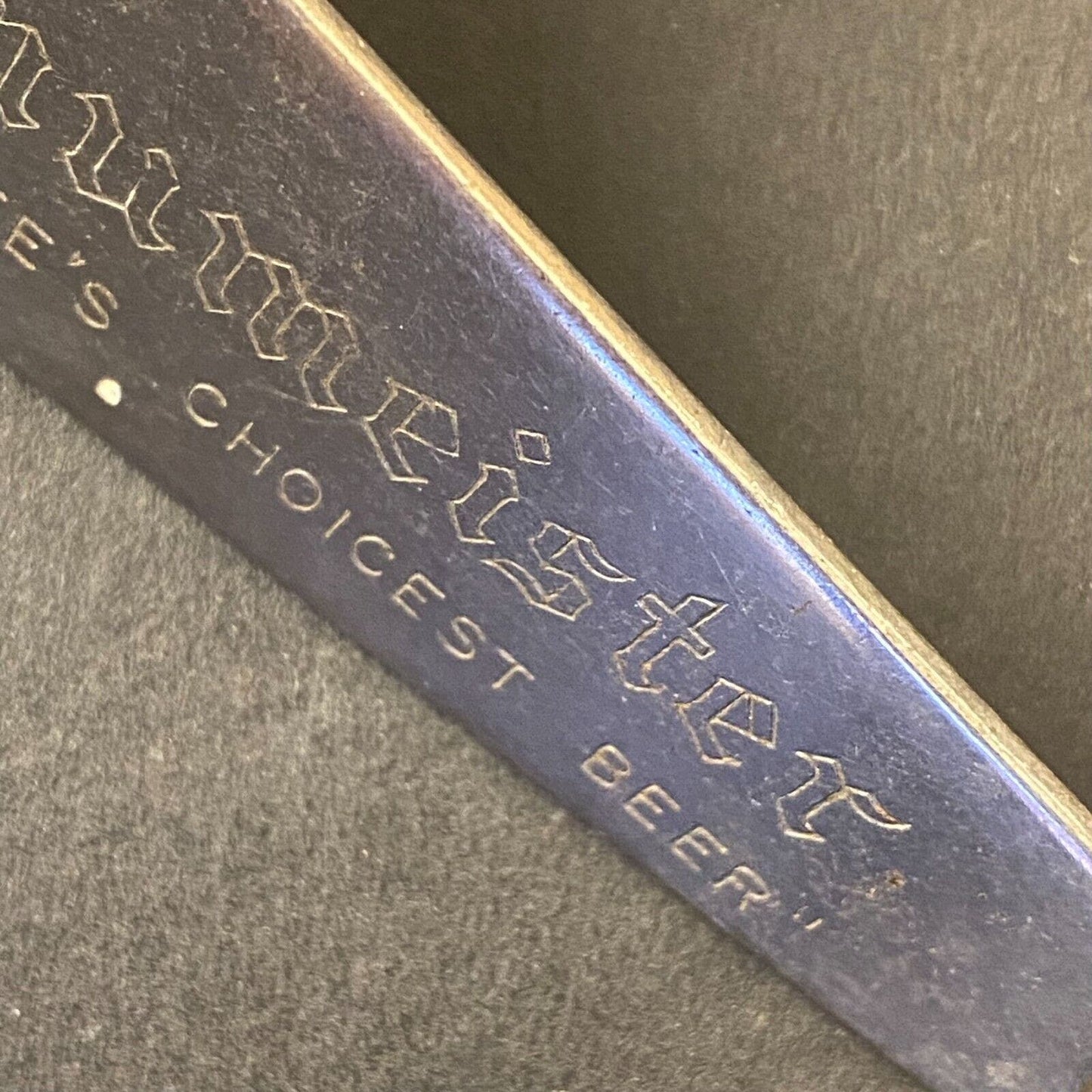 Braumeister "Milwaukee's Choicest Beer" Vintage Steel Bottle Opener 4"