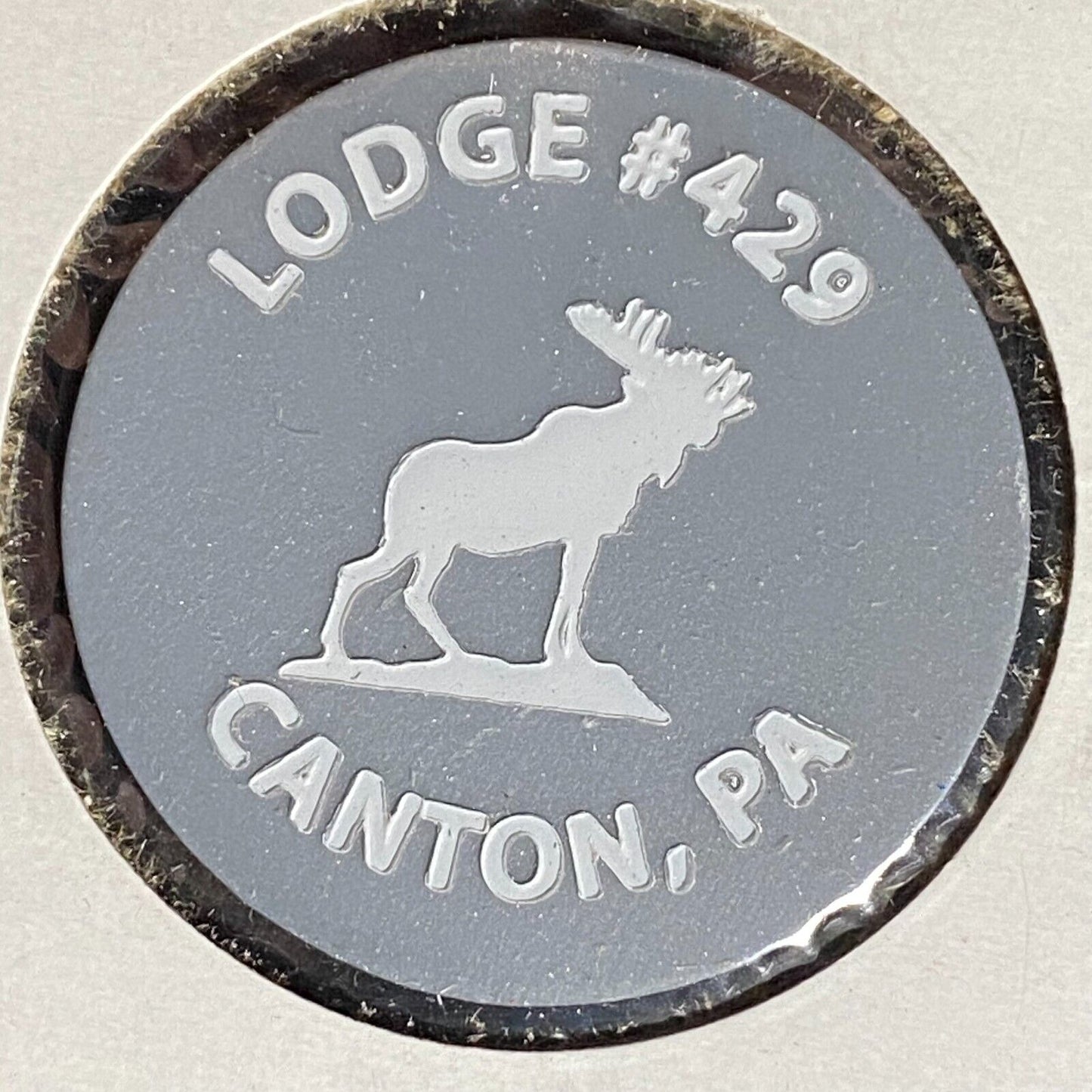 Canton, PA Moose Lodge 429 Plastic Drink Token Good for One Can Soda