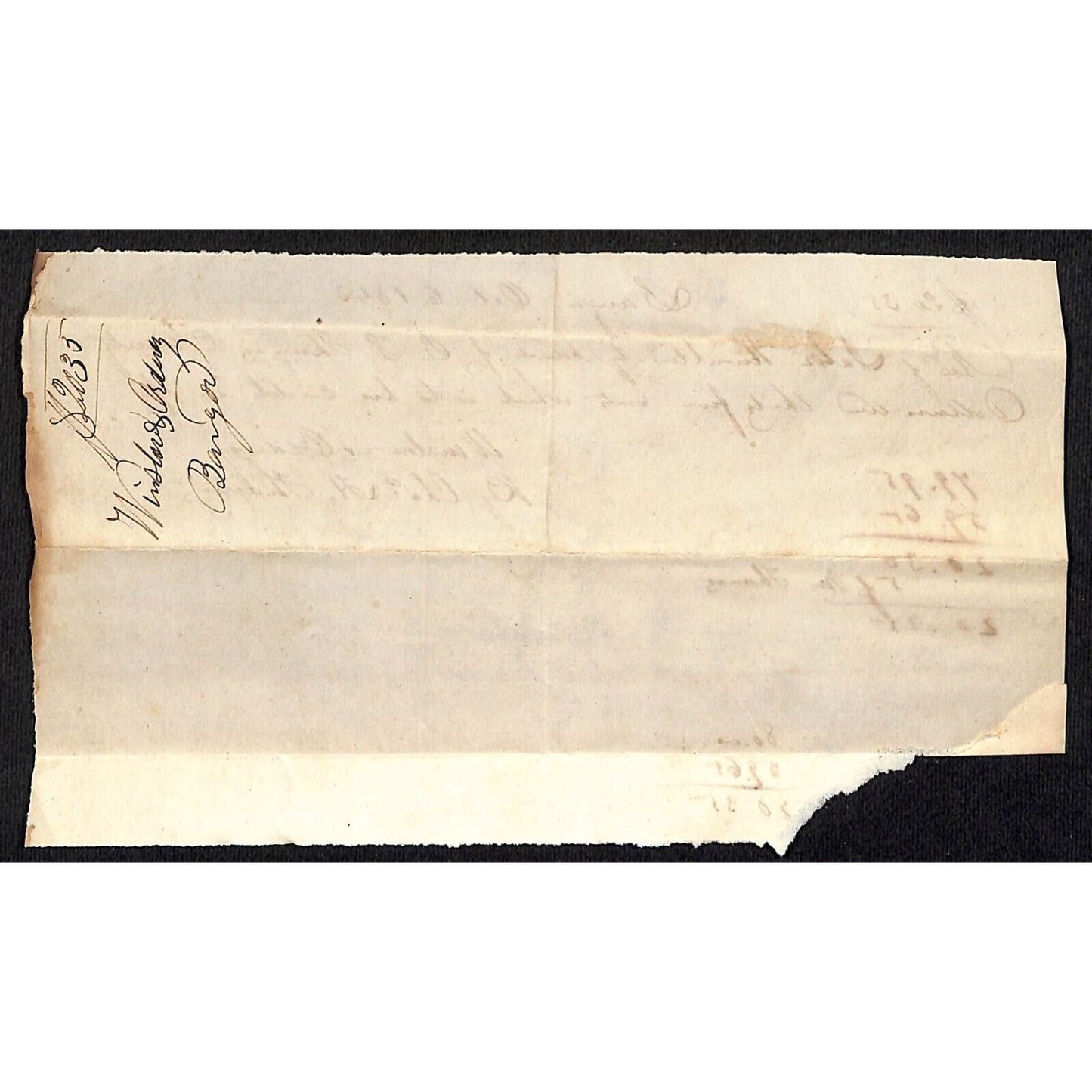 1843 Jabez Knowlton* Newburgh, ME General Store Receipt for / by ??