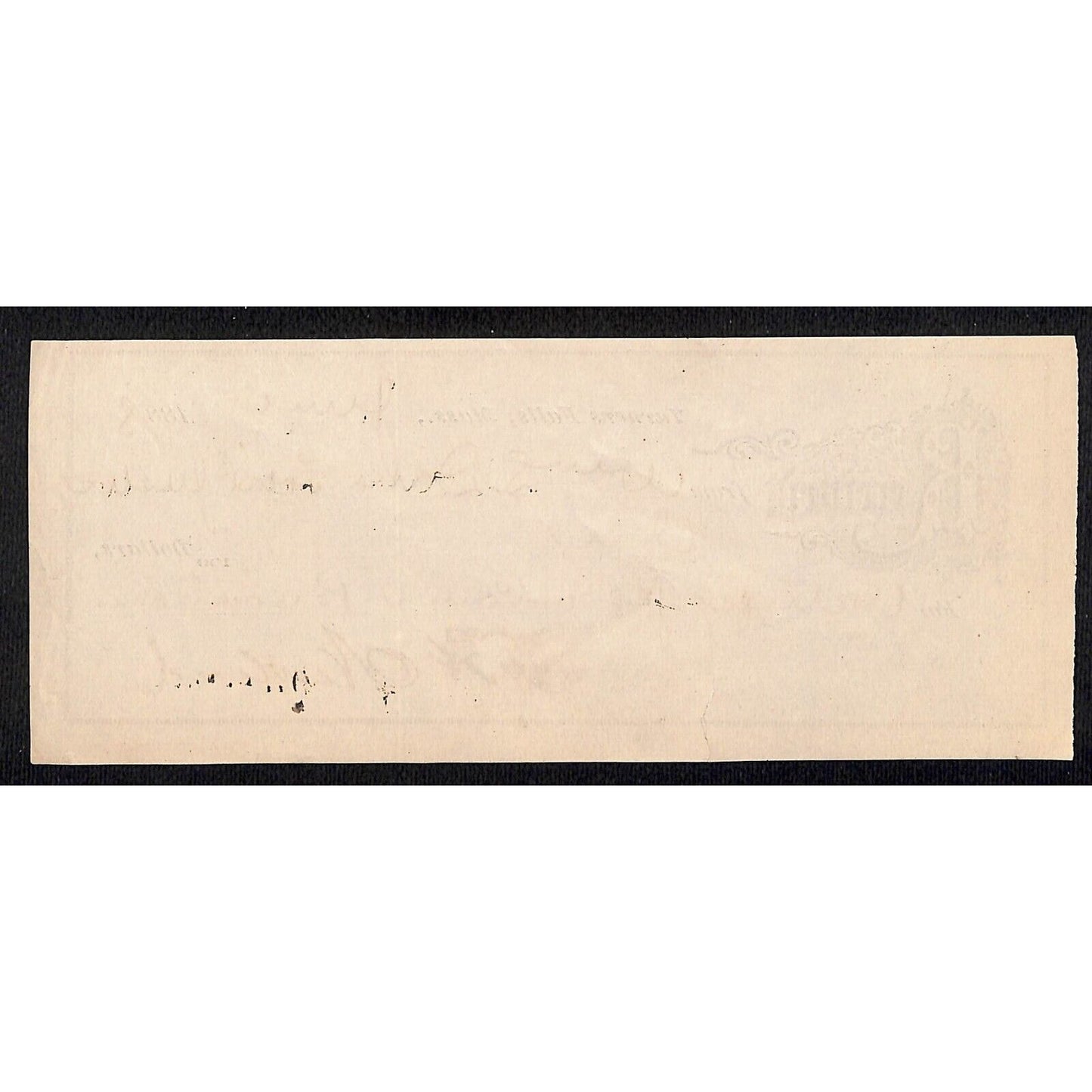 Turners Falls, MA 1888 Receipt "William S Dana" Trail Justice