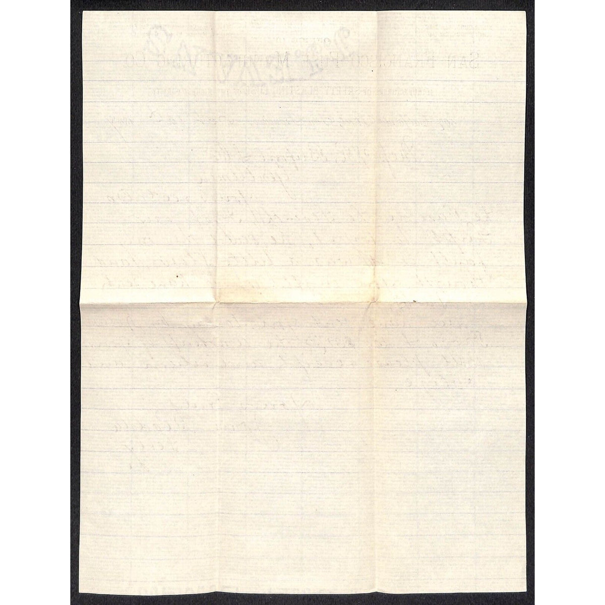 San Francisco Fuse Manufacturing Co. 1887 ALS Letterhead S.R. Buford* VGC Scarce