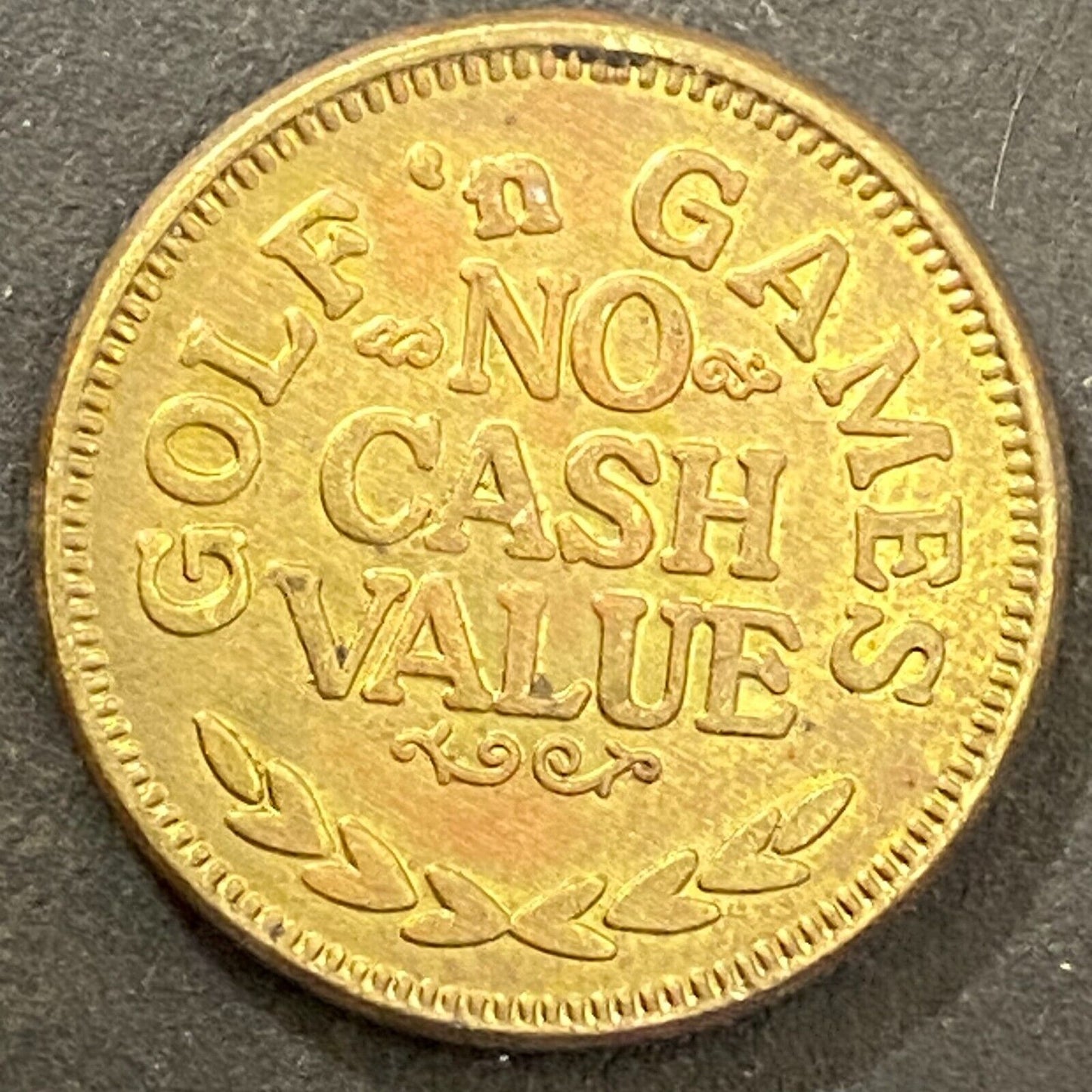 Golf 'n Games No Cash Value Arcade Token Dimples Golf Ball Mascot 20mm (#1)