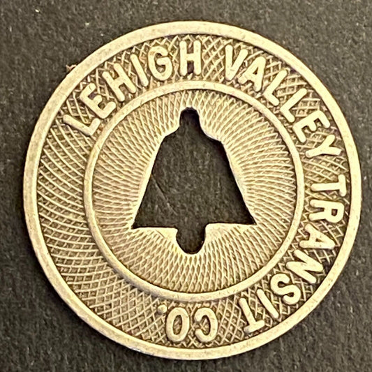Lehigh Valley Transit Co (Allentown, PA) "Fare Check" Transit Token 16mm (#8)