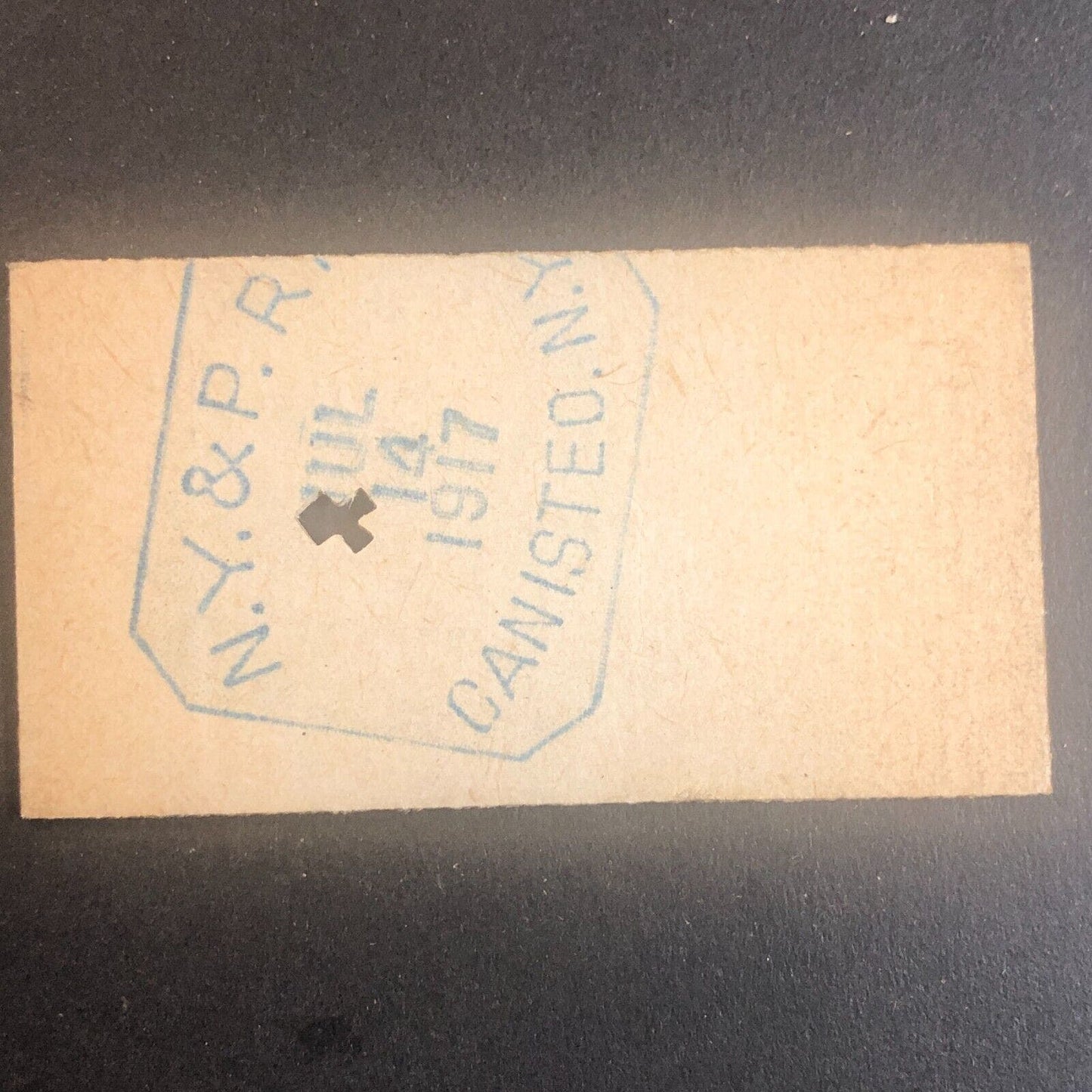 New York & Pennsylvania Railroad July 14 1917 Rexville, NY Ticket #30231