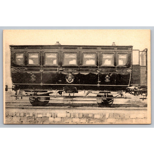 French Railroad RPPC* Postcard Northern Network Ceremonial Wagon 1858 H.M.P.
